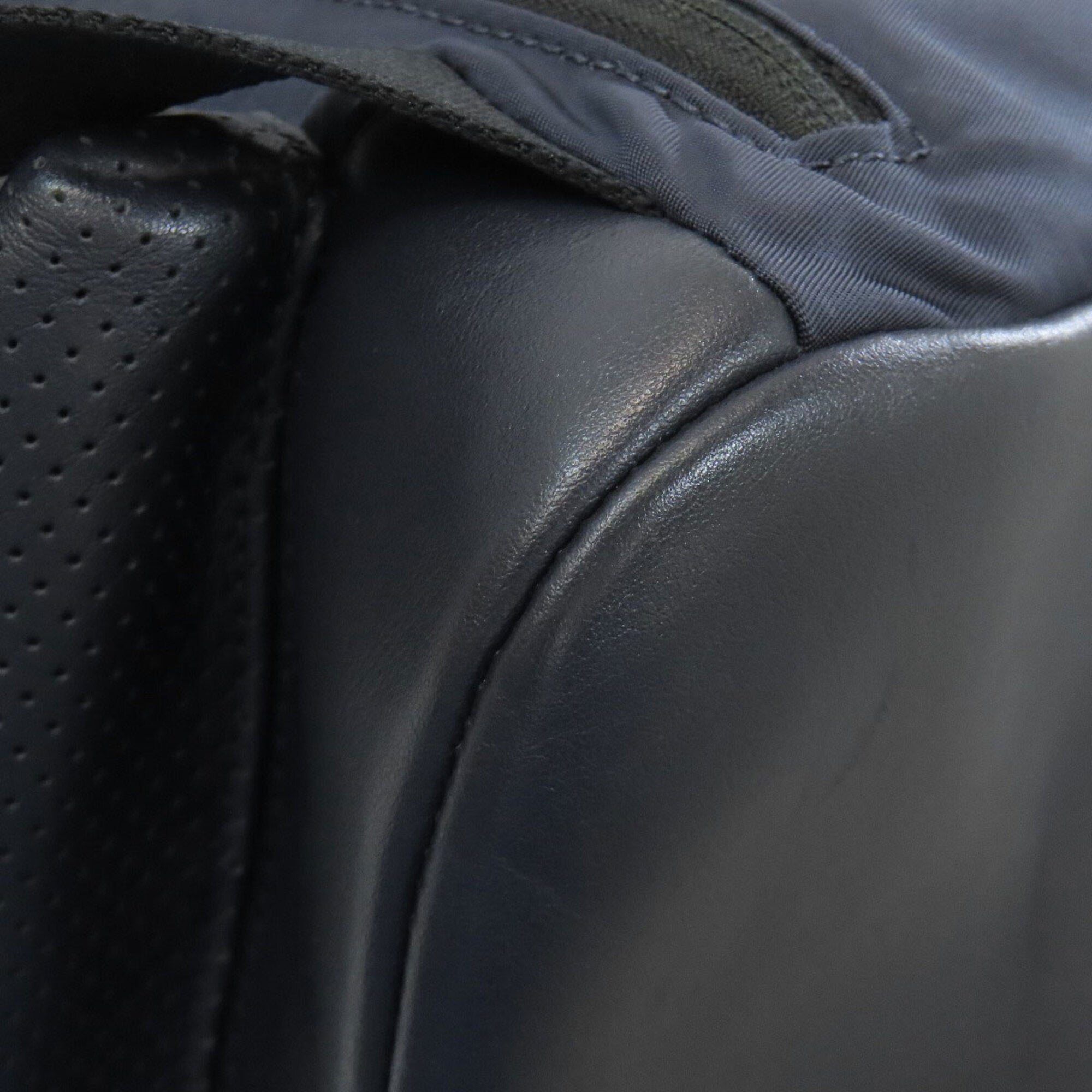 Coach Blue Navy Leather Backpack (Pre-Owned)