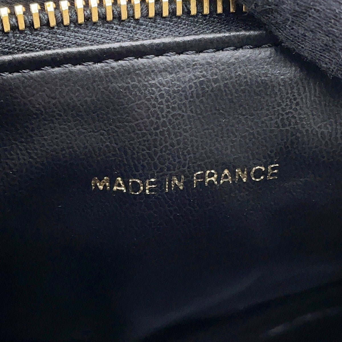 Chanel Black Grained Calfskin Handbag Pouch Vanity Bag (Pre-Owned)
