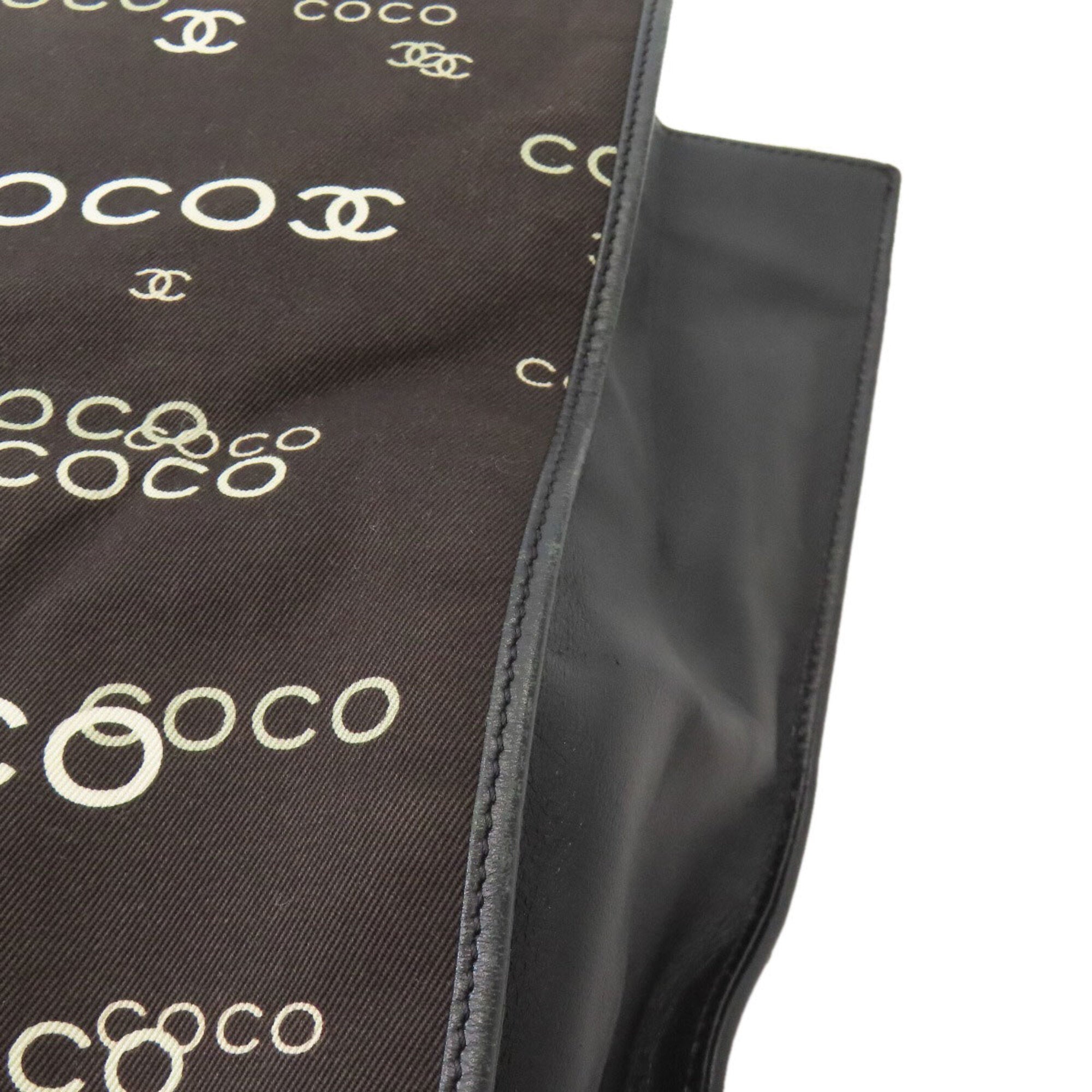Chanel Black Canvas Tote Bag (Pre-Owned)