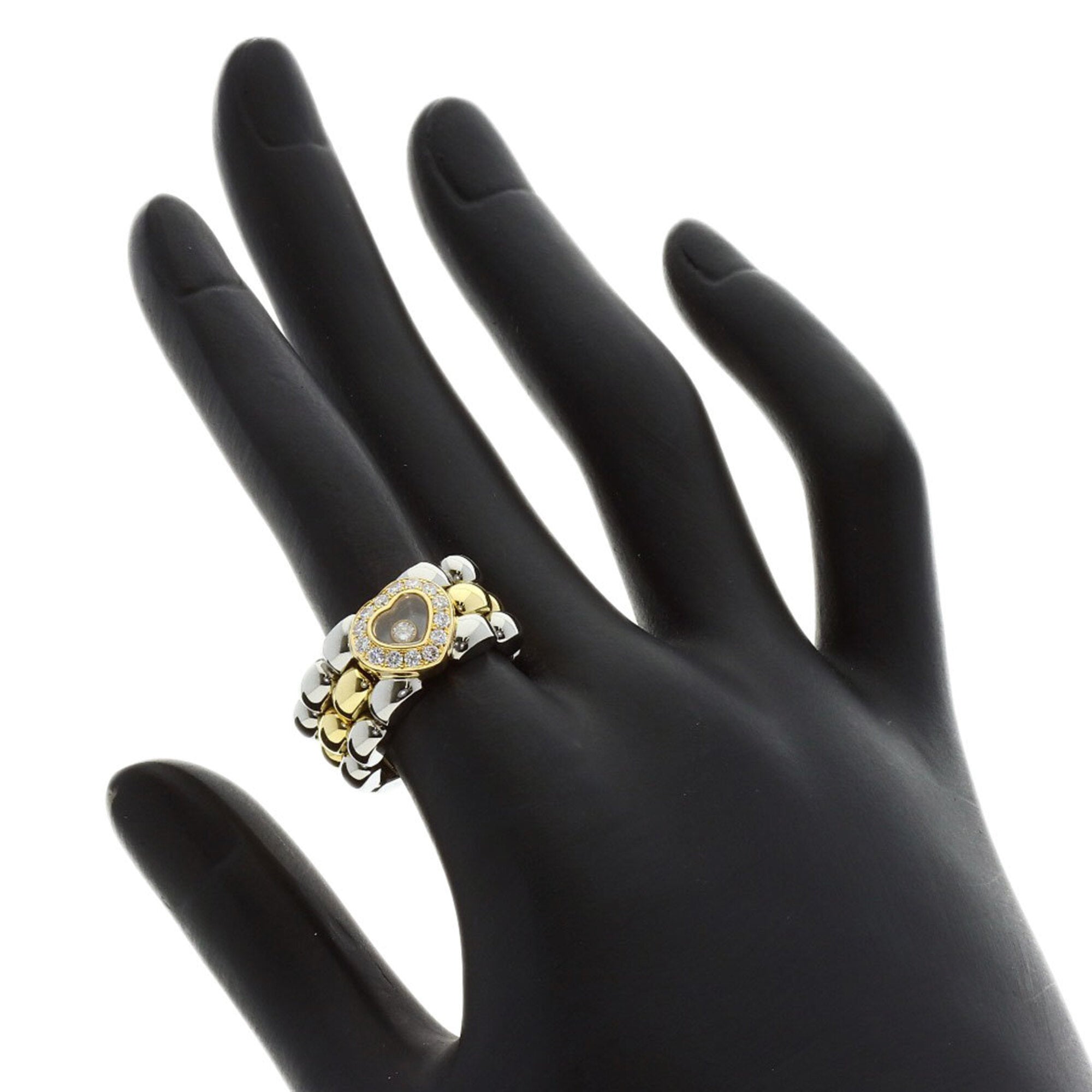 Chopard Yellow Gold (18K) Stainless Steel Band Ring (Pre-Owned)