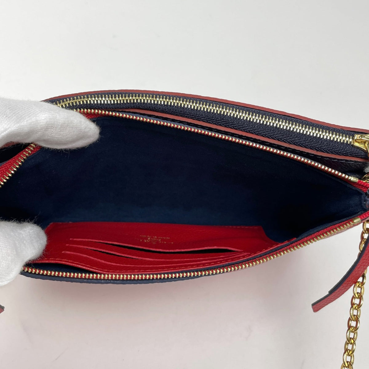 Louis Vuitton Marine Rouge Monogram Empreinte Pochette Shoulder Bag (Pre-Owned)