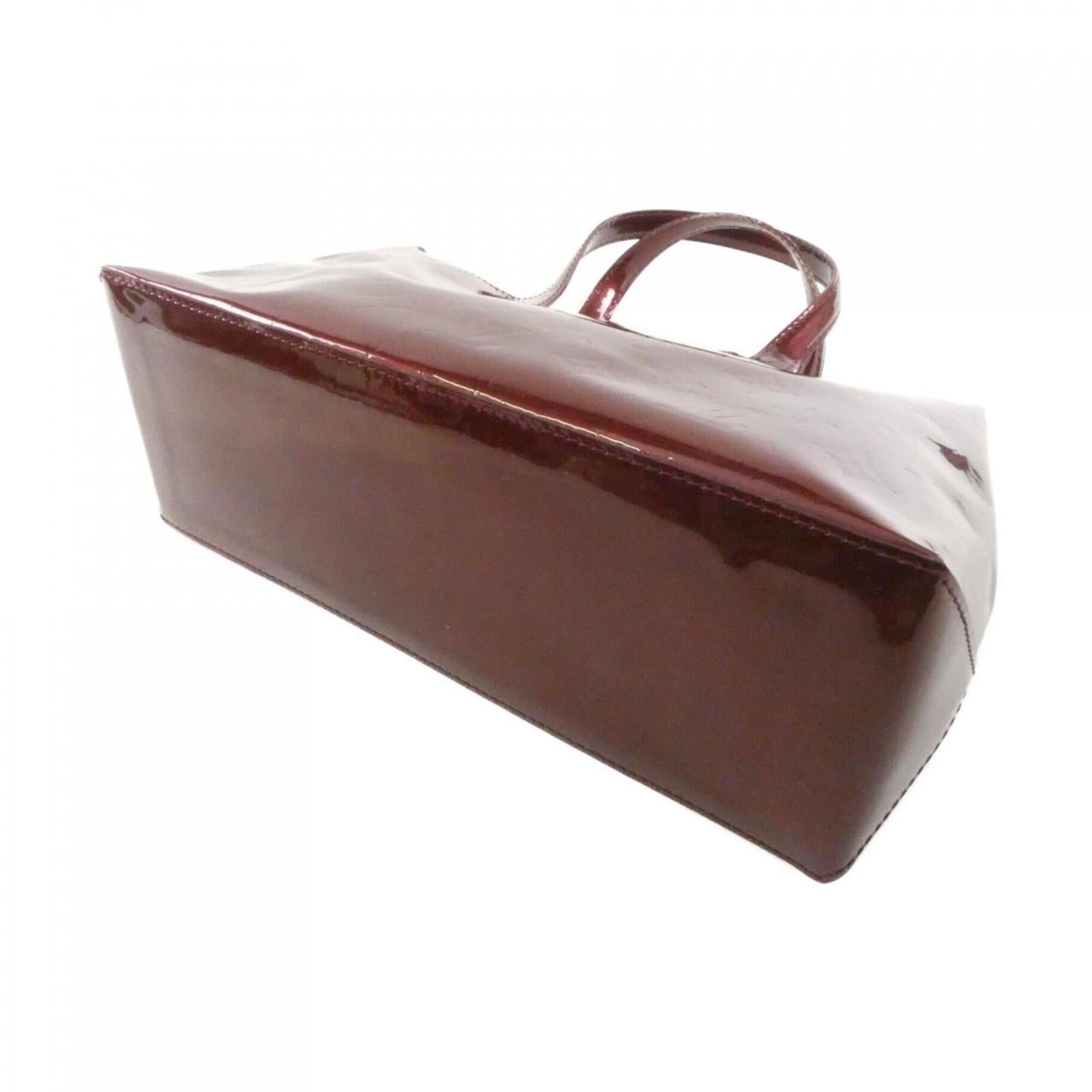Louis Vuitton Rouge Fauviste Leather Handbag (Pre-Owned)