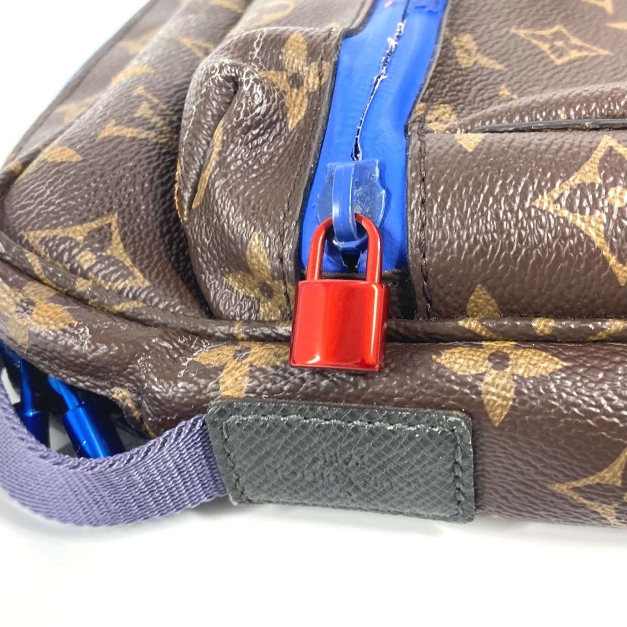 Louis Vuitton Monogram Blue Brown Monogram Shoulder Bag (Pre-Owned)
