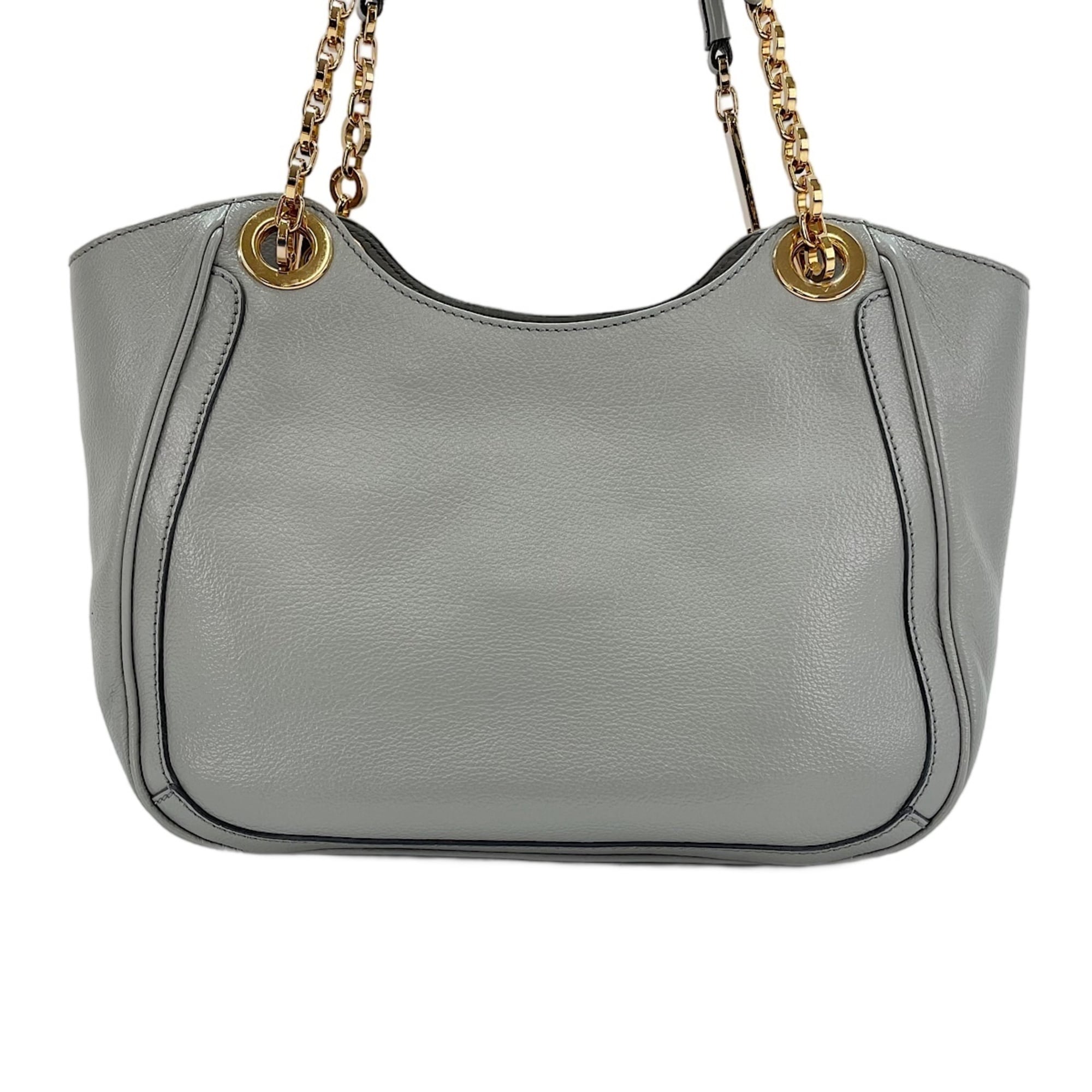 Salvatore Ferragamo Gancini Gray Handbag (Pre-Owned)