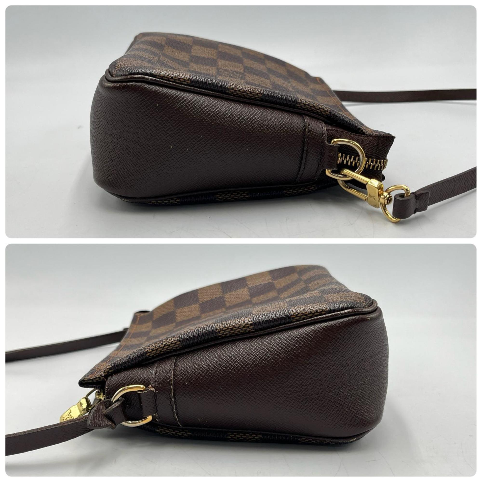 Louis Vuitton Brown Damier Canvas Handbag Pouch (Pre-Owned)