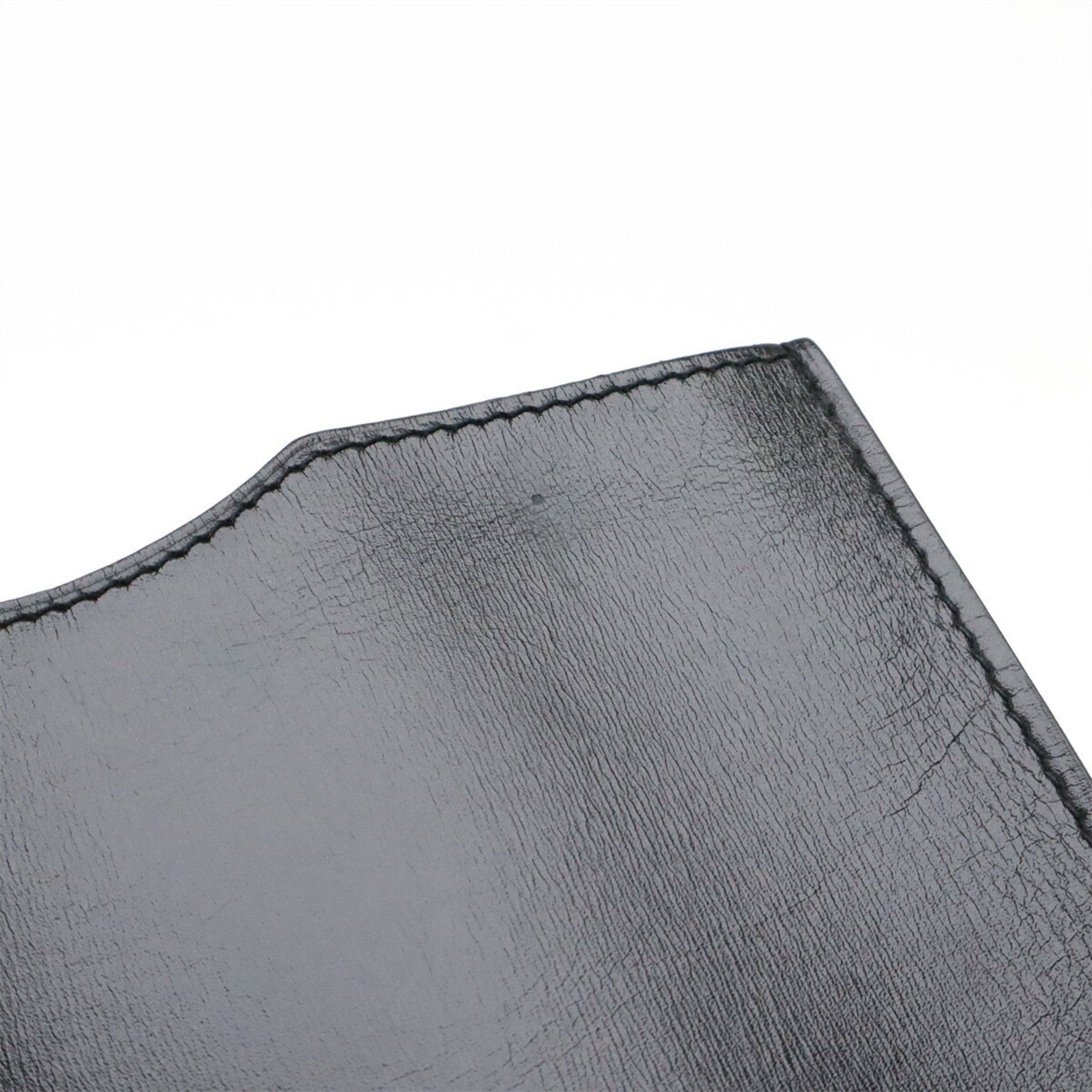 Hermes Onimaitou Black Leather Shoulder Bag (Pre-Owned)