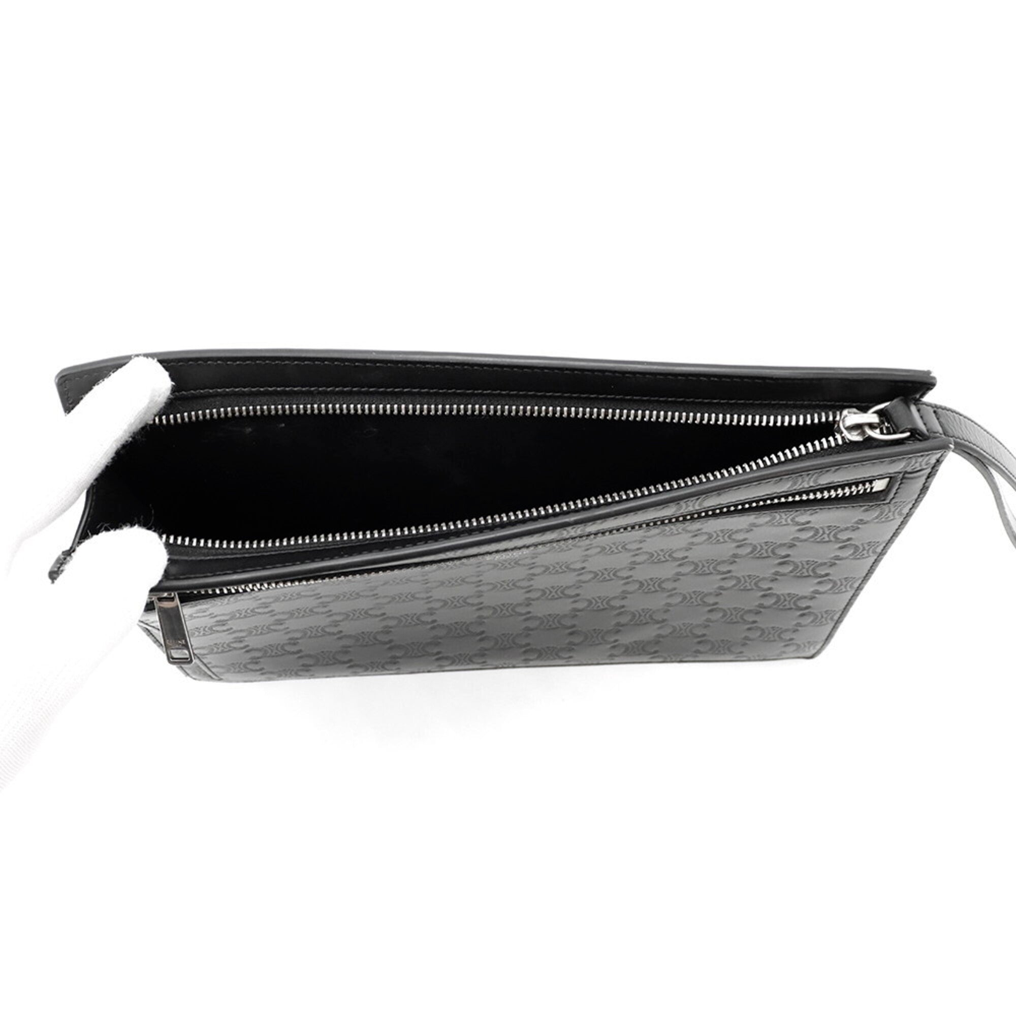 Celine Black Leather Clutch Bag (Pre-Owned)