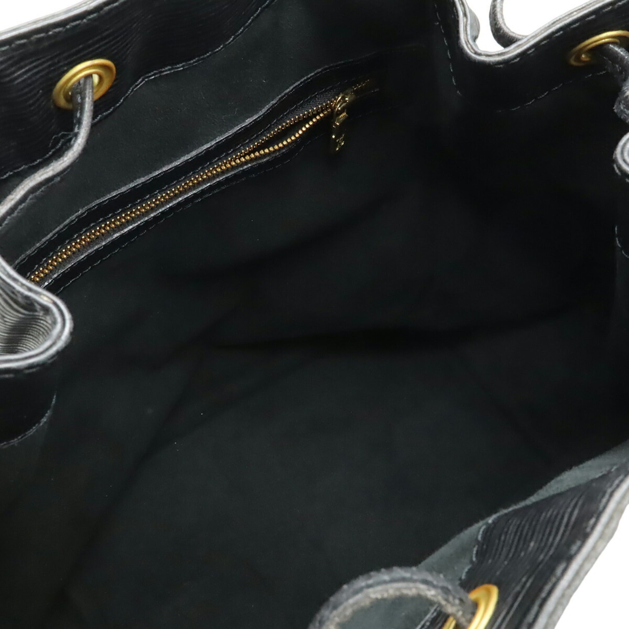 Louis Vuitton Black Noir Epi Leather Shoulder Bag (Pre-Owned)