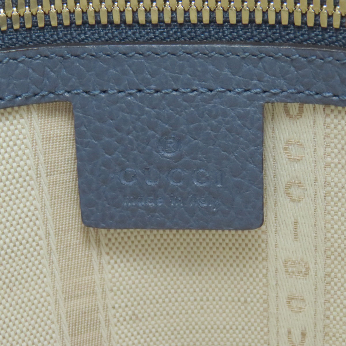 Gucci Blue Leather Handbag (Pre-Owned)