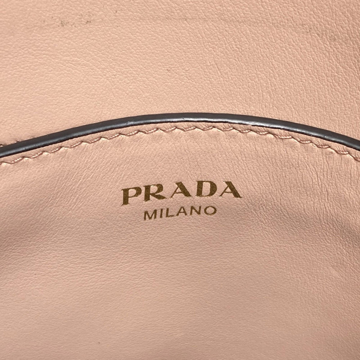 Prada Saffiano Pink Beige Saffiano Handbag (Pre-Owned)