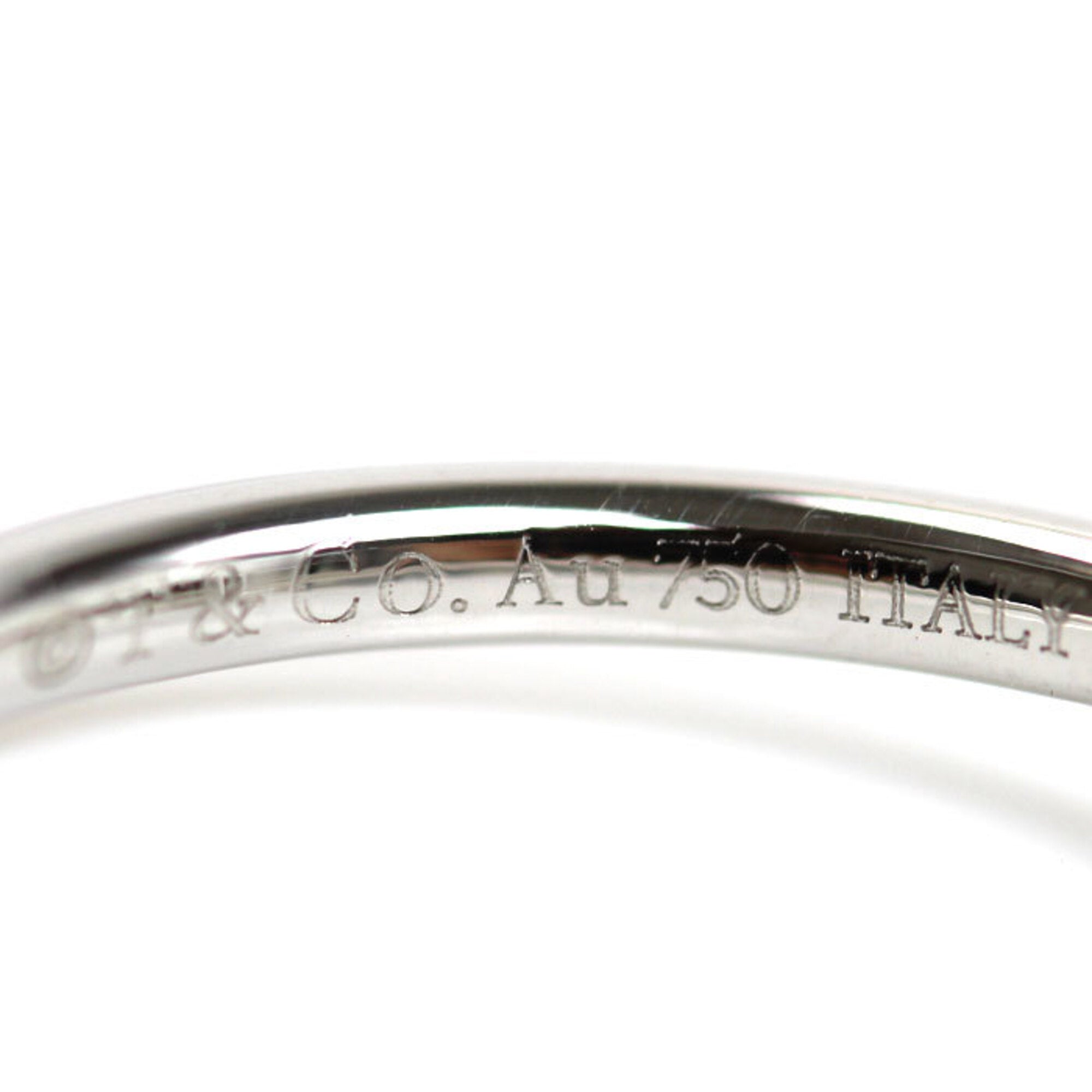 Tiffany White Gold (18K) Band Ring (Pre-Owned)