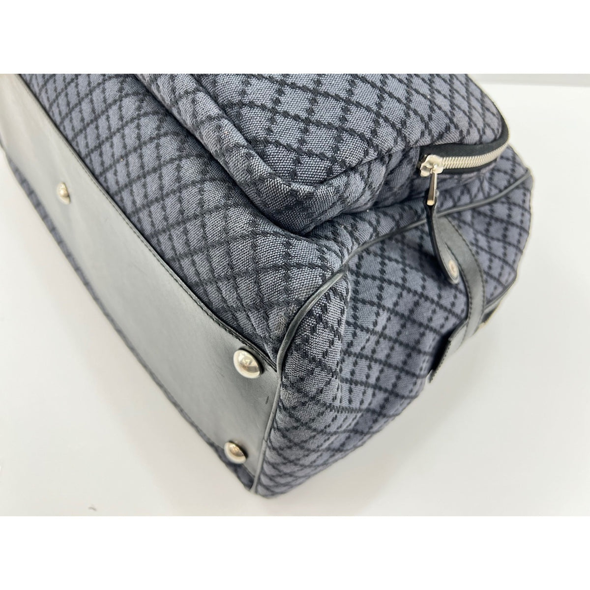 Gucci Navy Canvas Handbag (Pre-Owned)