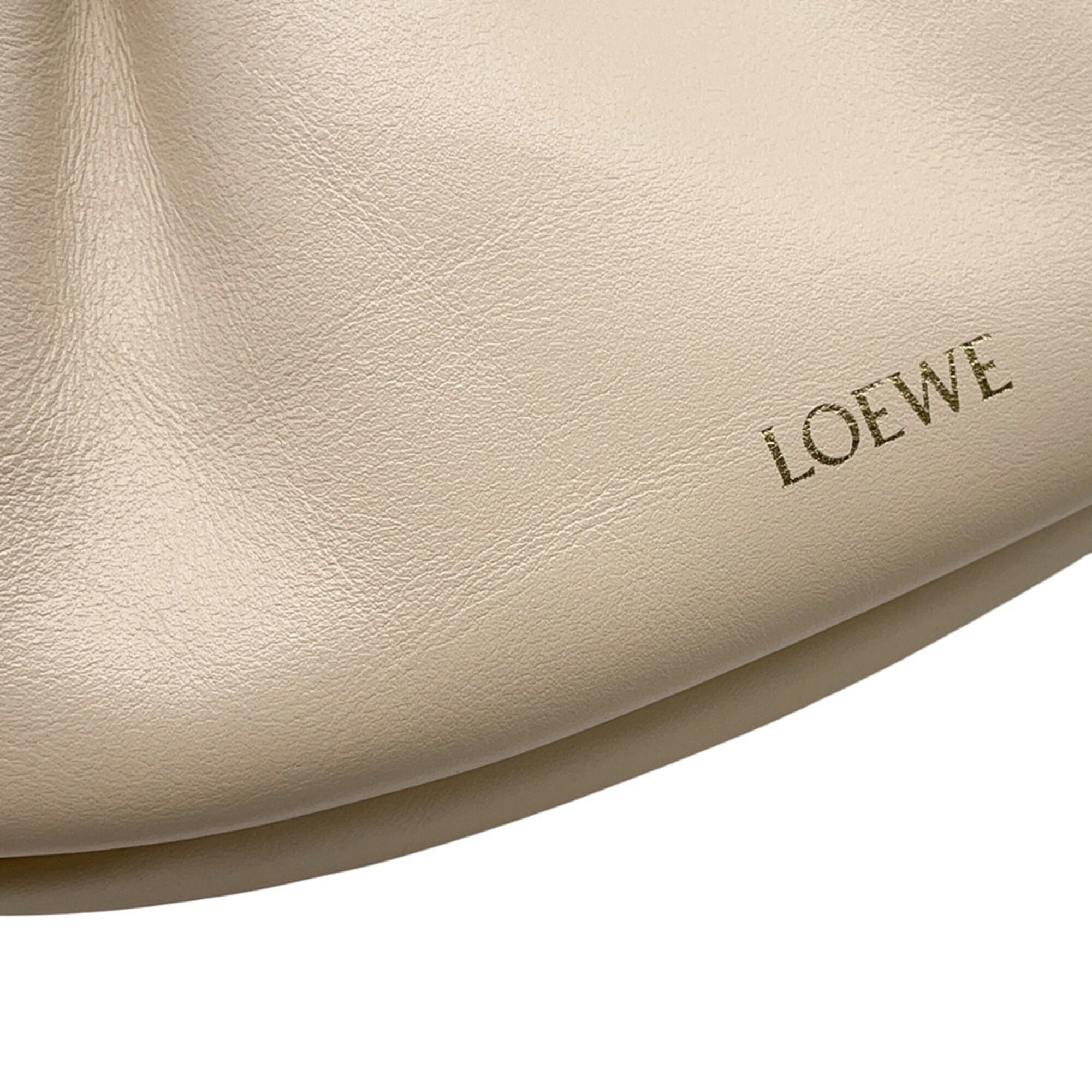 Loewe Beige Leather Handbag Shoulder Bag (Pre-Owned)