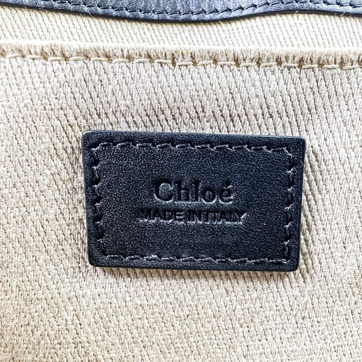 Chloé Black Leather Handbag Tote Bag (Pre-Owned)