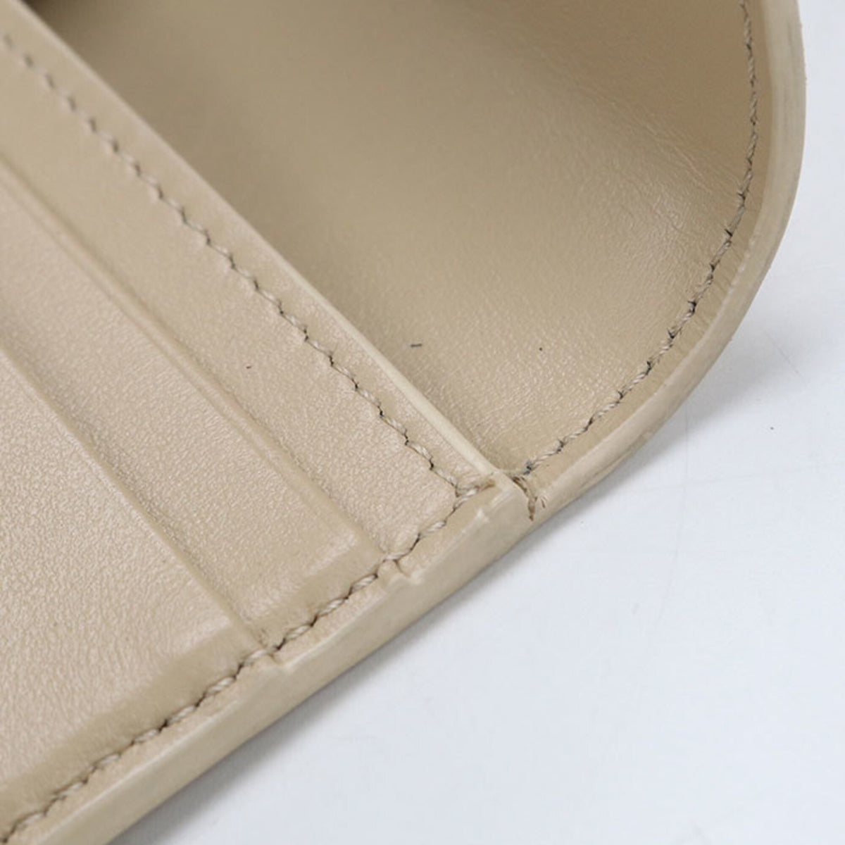 Celine Beige Leather Wallet (Tri-Fold) (Pre-Owned)