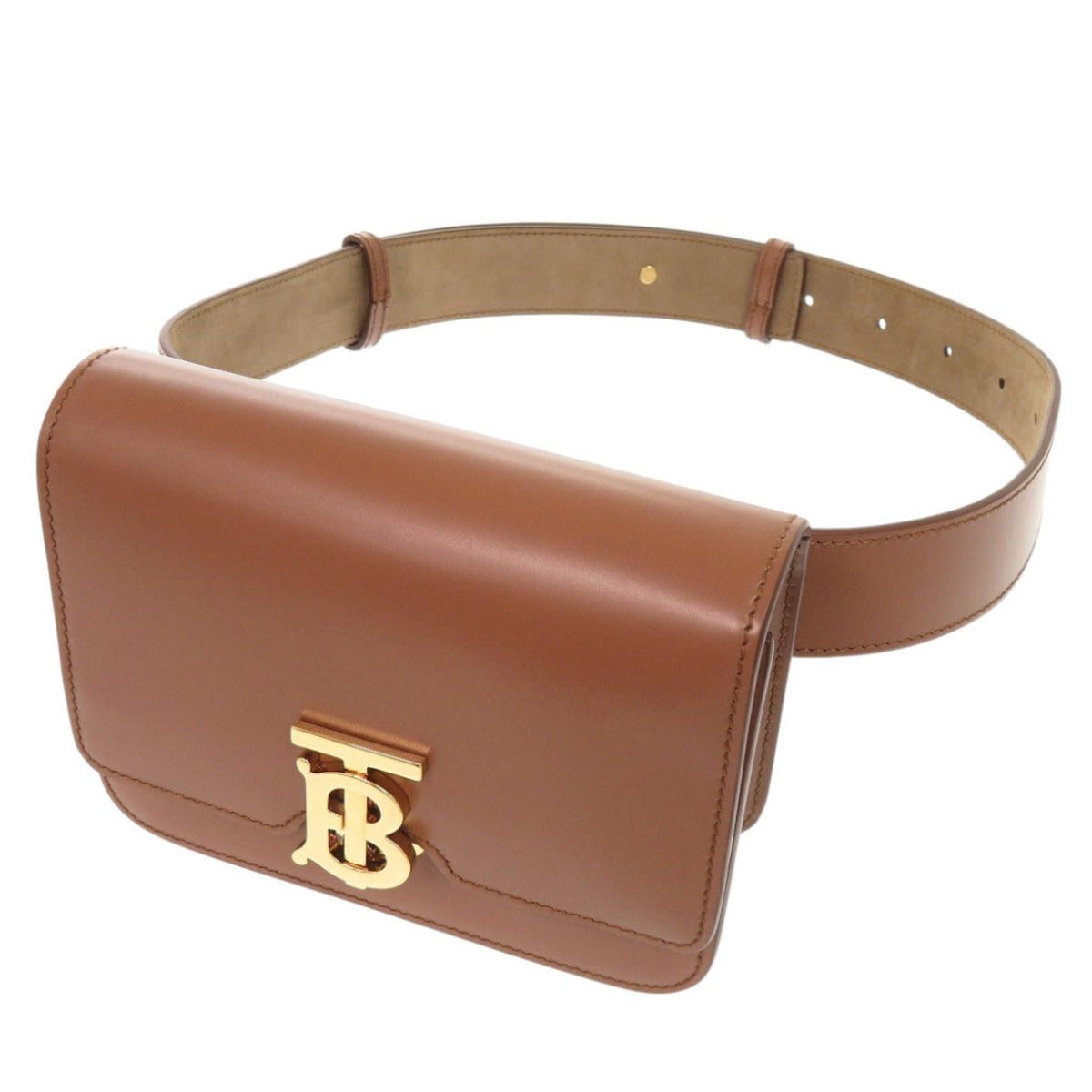 Burberry Brown Leather Fanny Pack (Pre-Owned)
