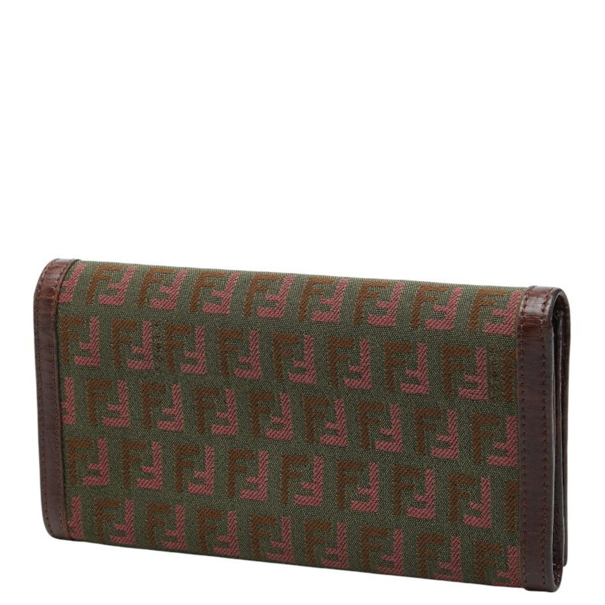 Fendi Brown Khaki Leather Coin Purse/Coin Case (Pre-Owned)