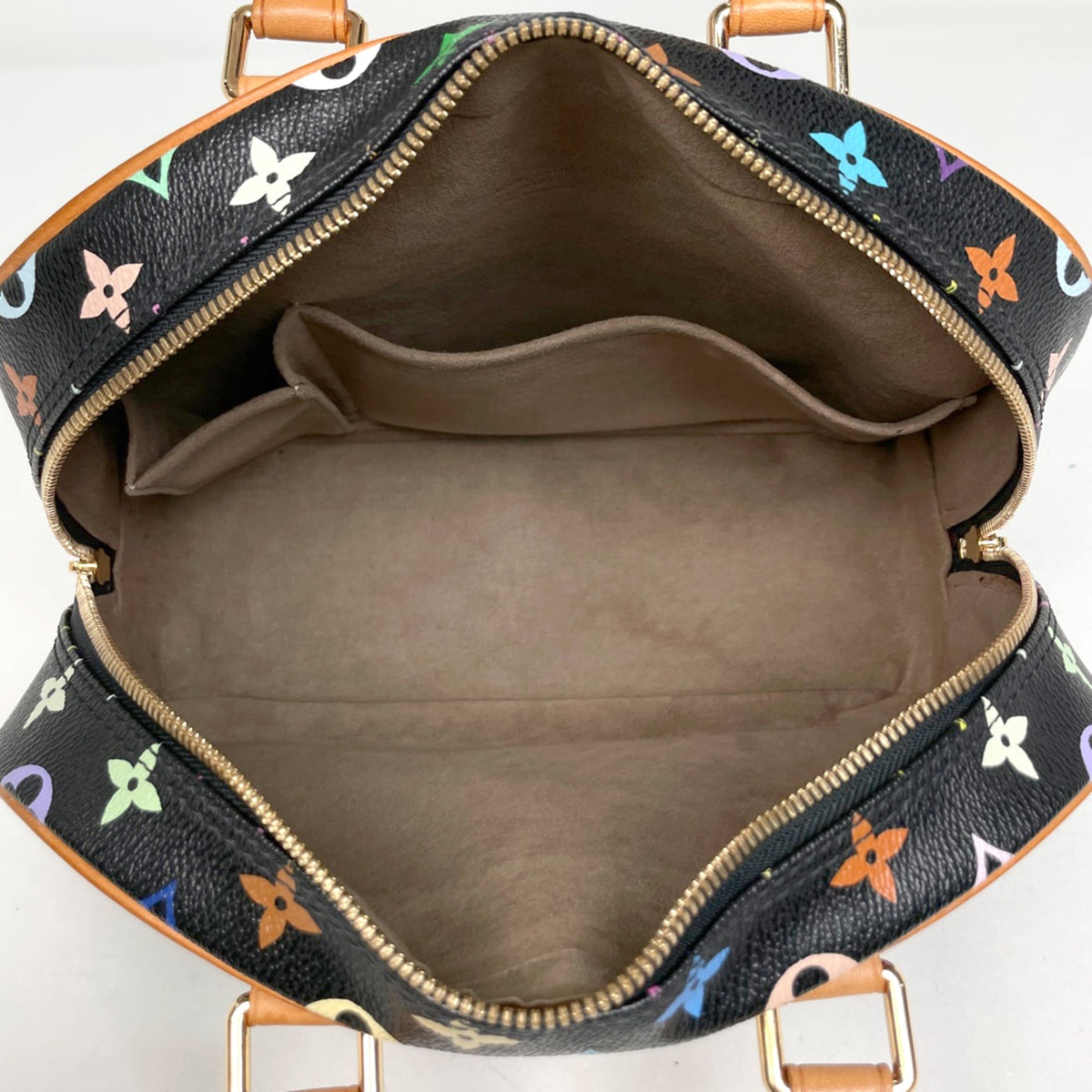 Louis Vuitton Black Noir Monogram Multicolore Handbag (Pre-Owned)