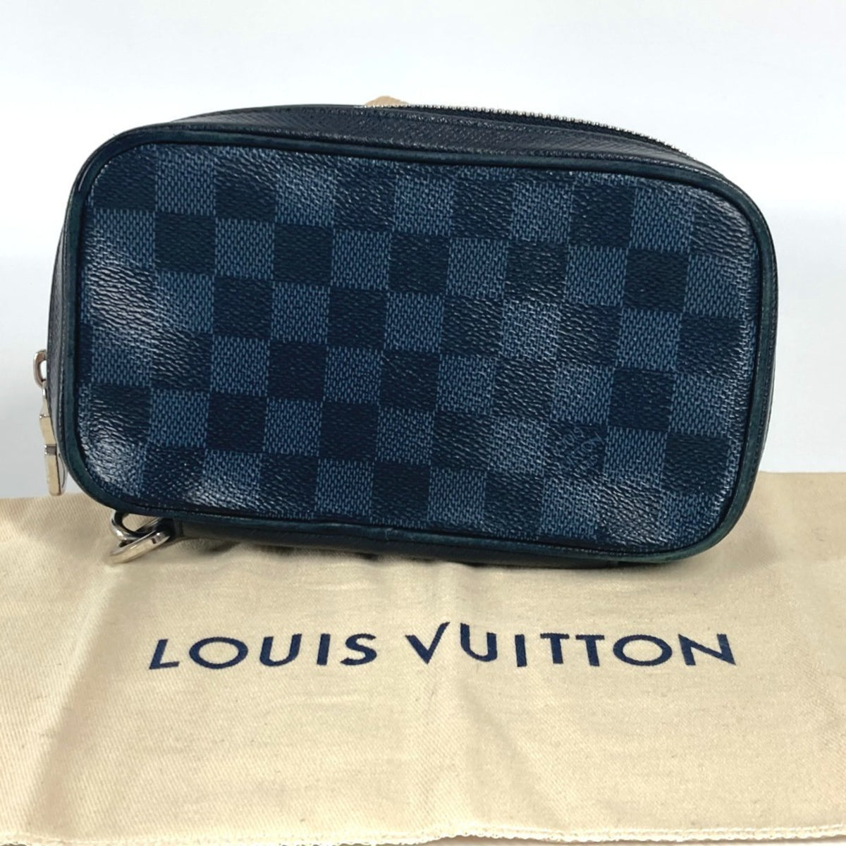 Louis Vuitton Damier Cobalt Navy Long Wallet (Bi-Fold) (Pre-Owned)