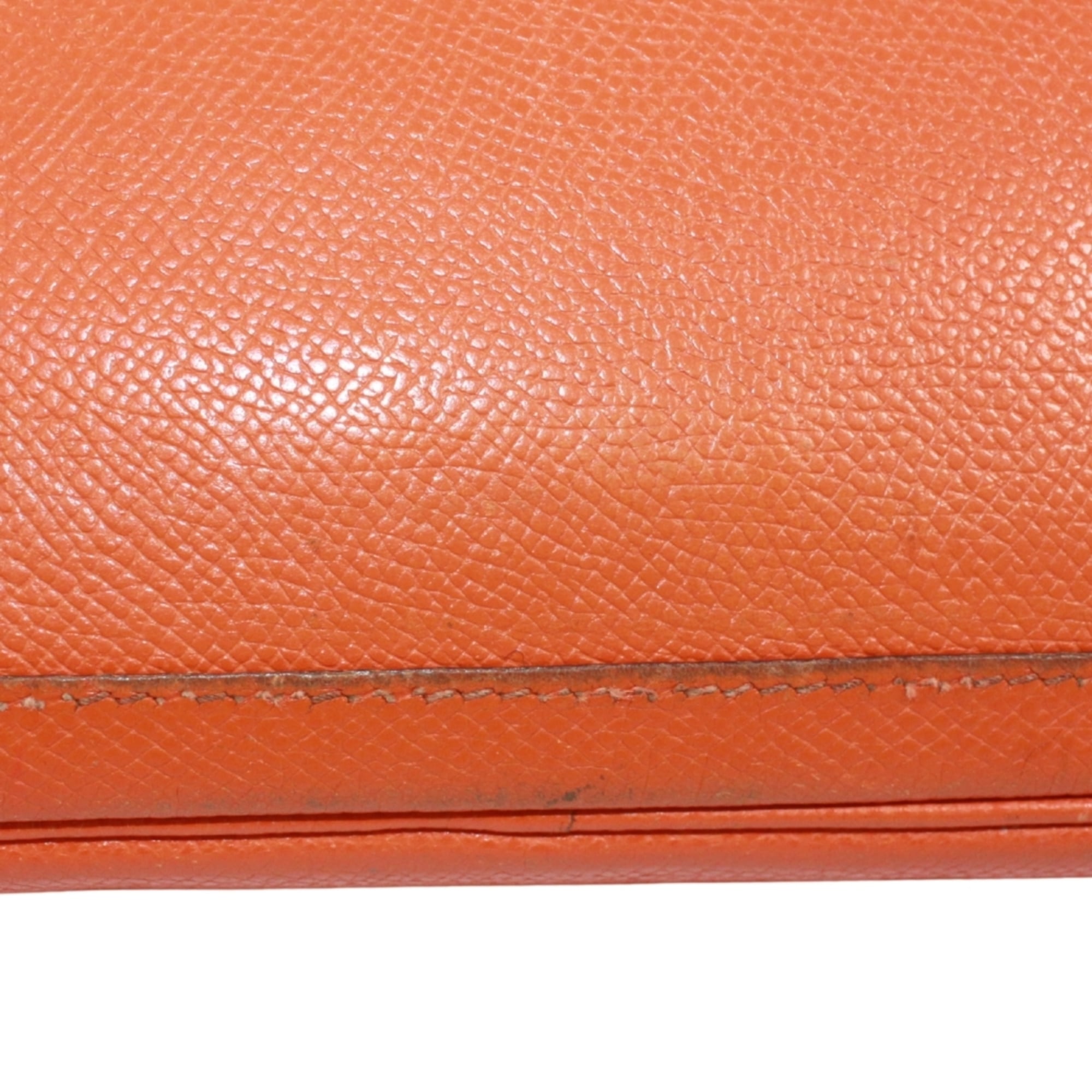 Hermes Orange Epsom Leather Pouch Shoulder Bag (Pre-Owned)