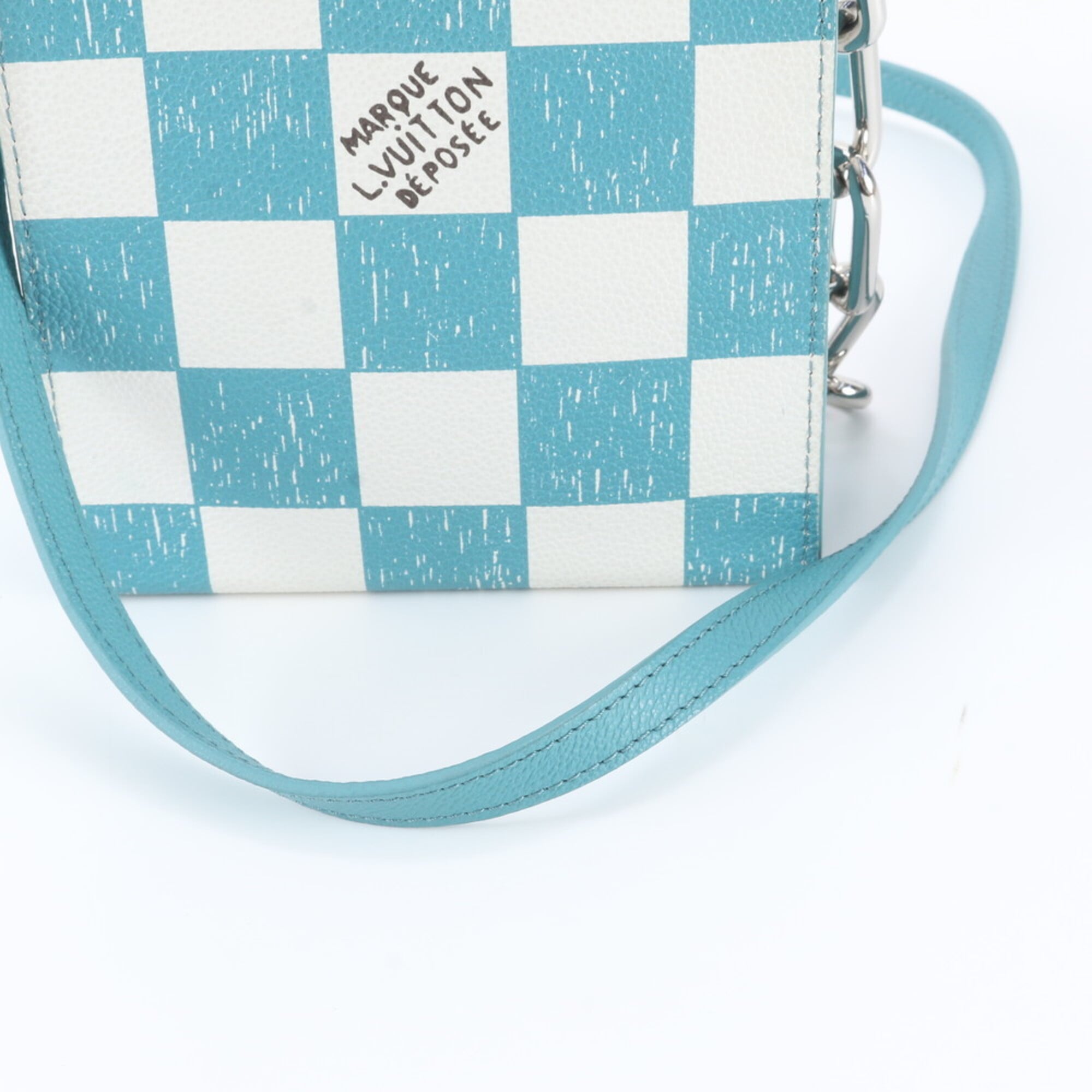Louis Vuitton Turquoise Leather Handbag Shoulder Bag (Pre-Owned)