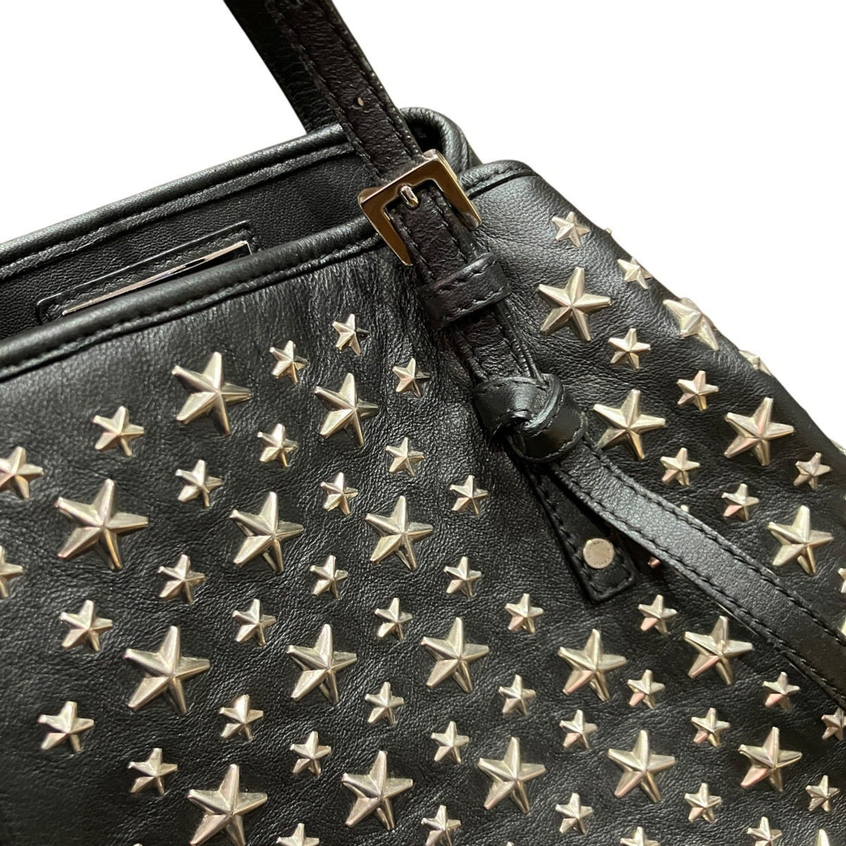Jimmy Choo Black Leather Tote Bag (Pre-Owned)