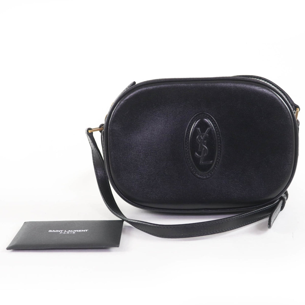 Saint Laurent Black Leather Shoulder Bag (Pre-Owned)