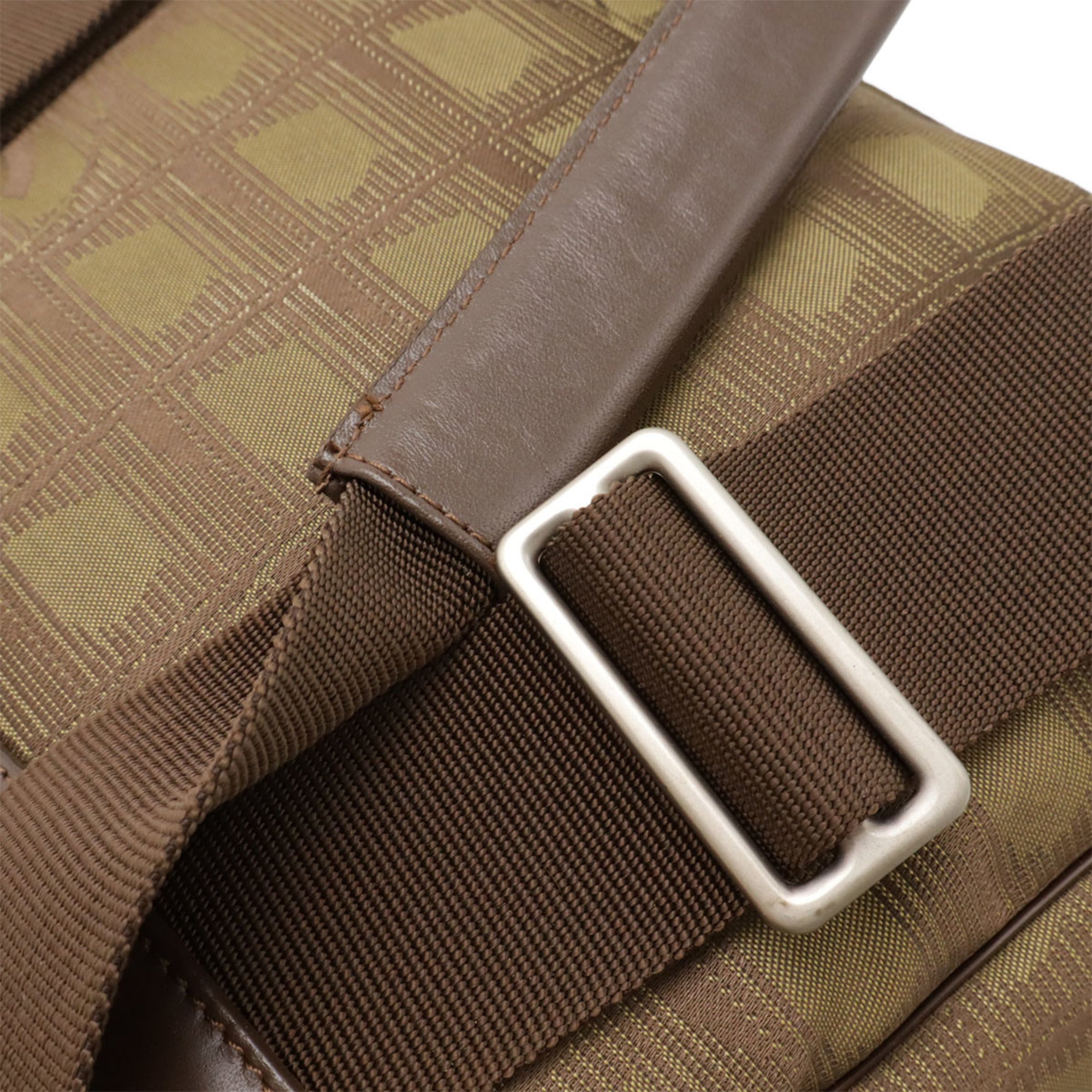 Chanel Khaki New Travel Line Leather Backpack Shoulder Bag (Pre-Owned)