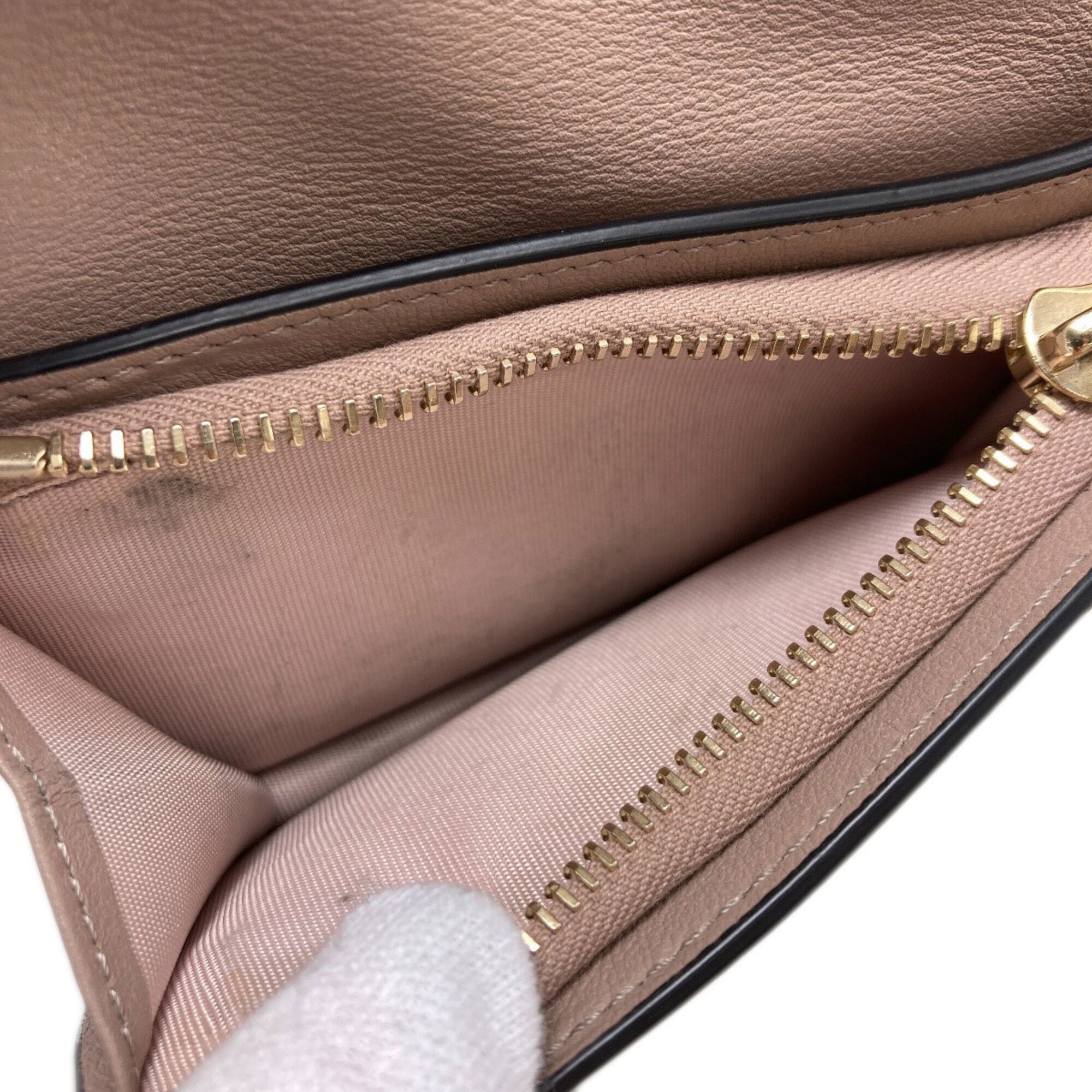 Valentino Beige Leather Wallet (Bi-Fold) (Pre-Owned)