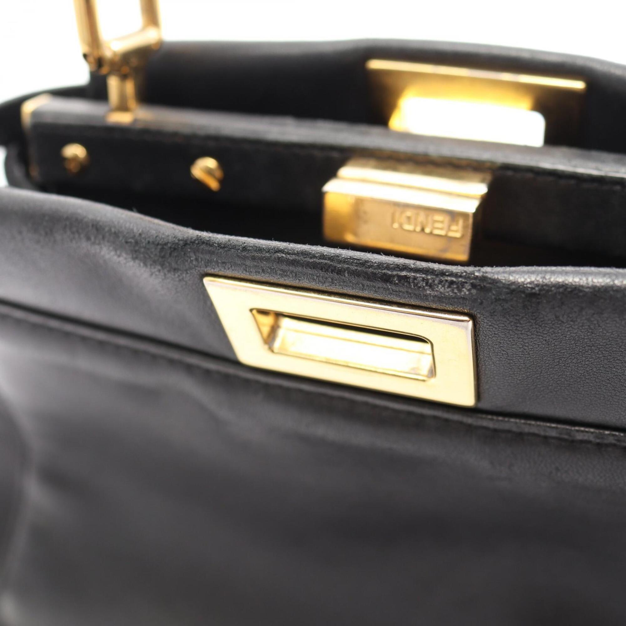 Fendi Black Leather Handbag (Pre-Owned)