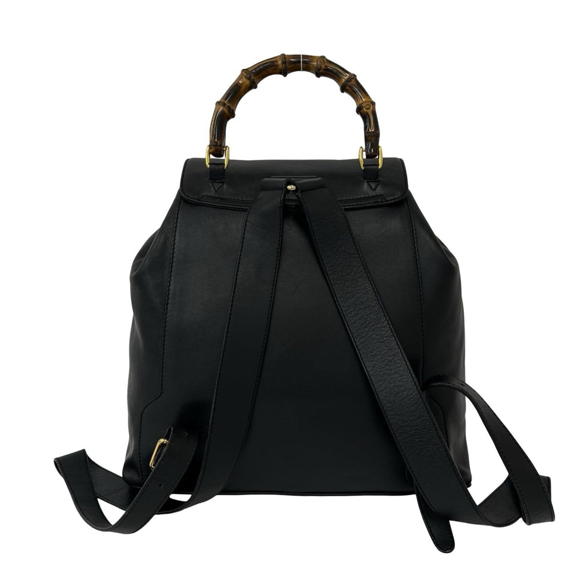 Gucci Black Leather Backpack (Pre-Owned)