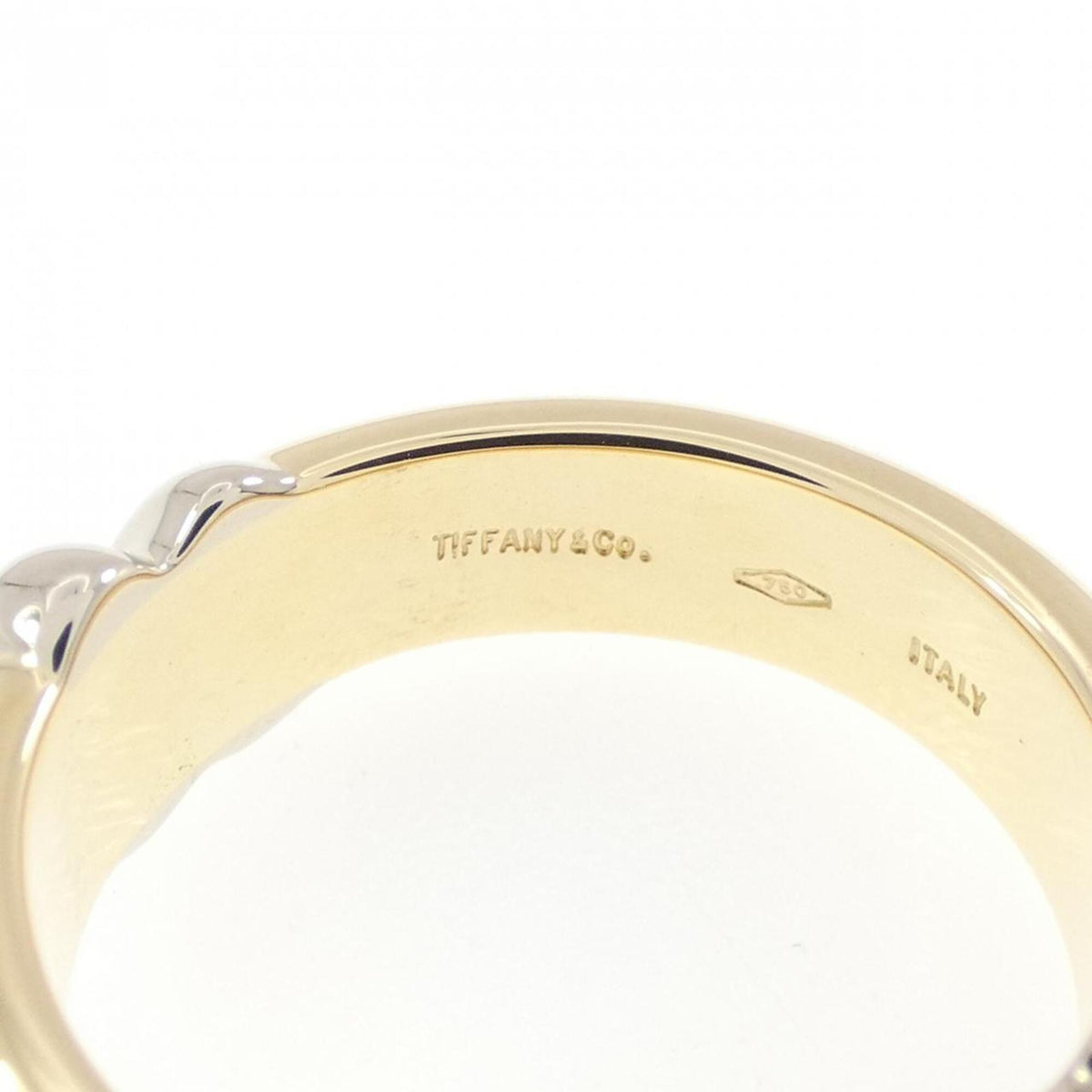 Tiffany Yellow Gold (18K) White Gold (18K) Band Ring (Pre-Owned)