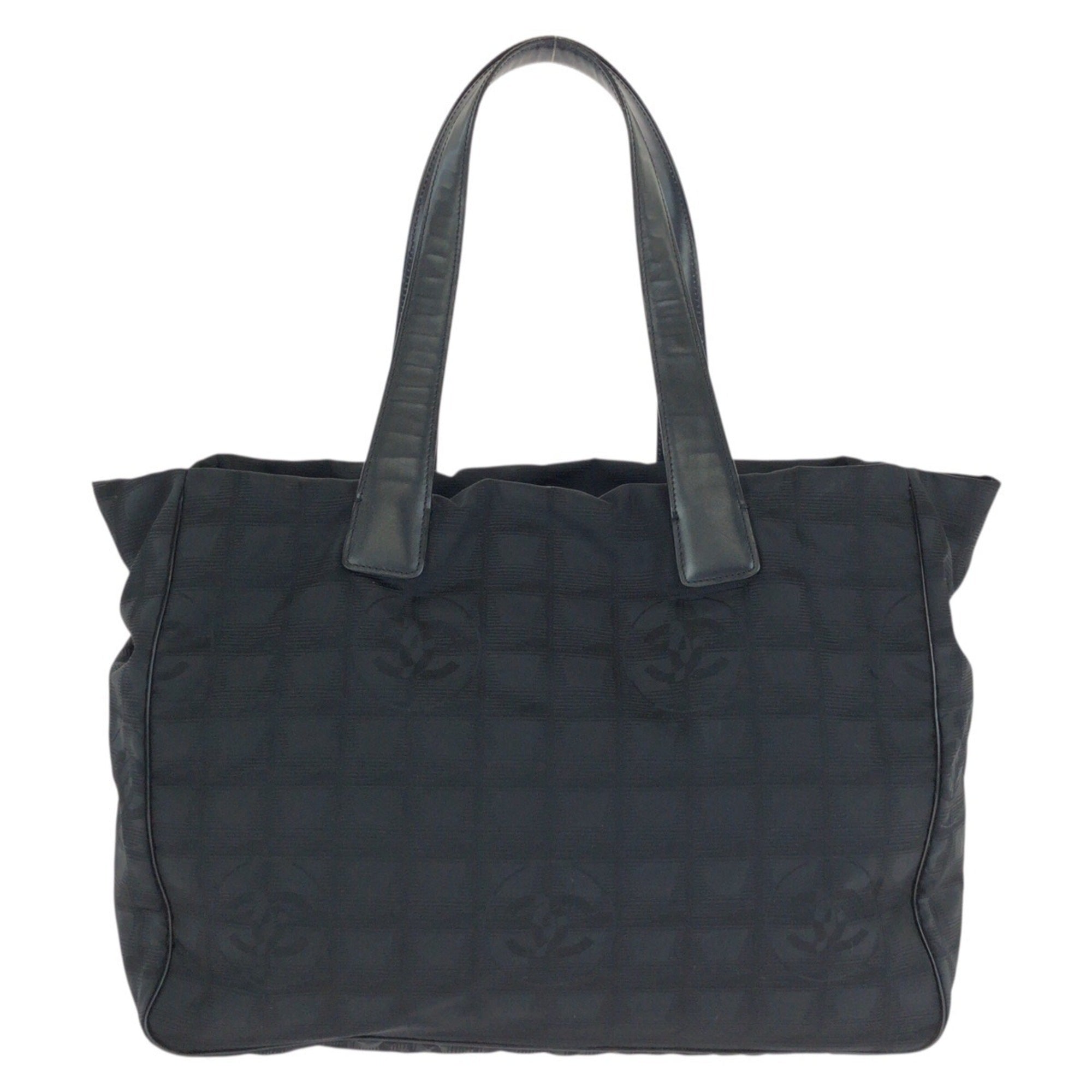 Chanel Black New Travel Line Shoulder Bag Tote Bag (Pre-Owned)