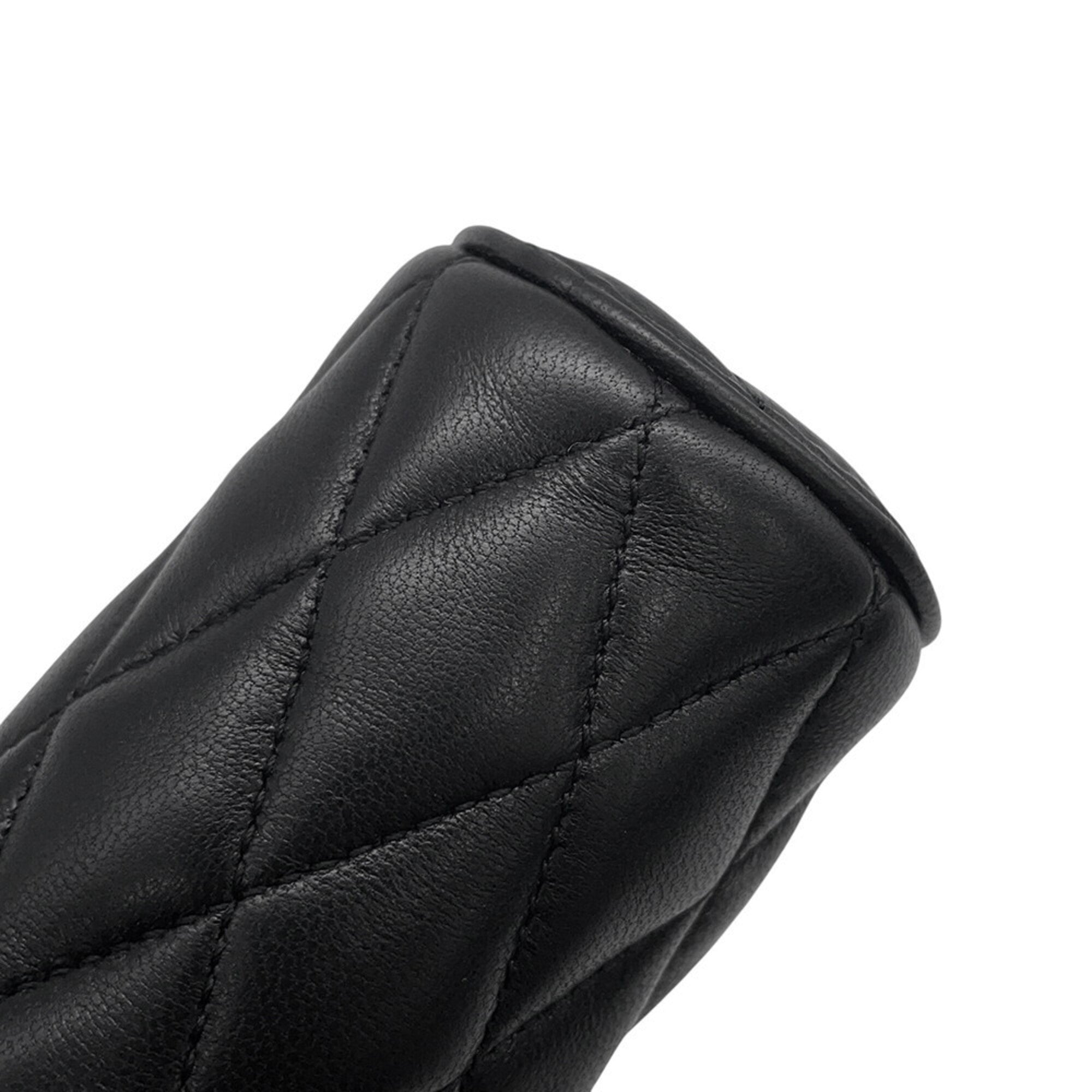 Yves Saint Laurent Black Leather Handbag Shoulder Bag (Pre-Owned)