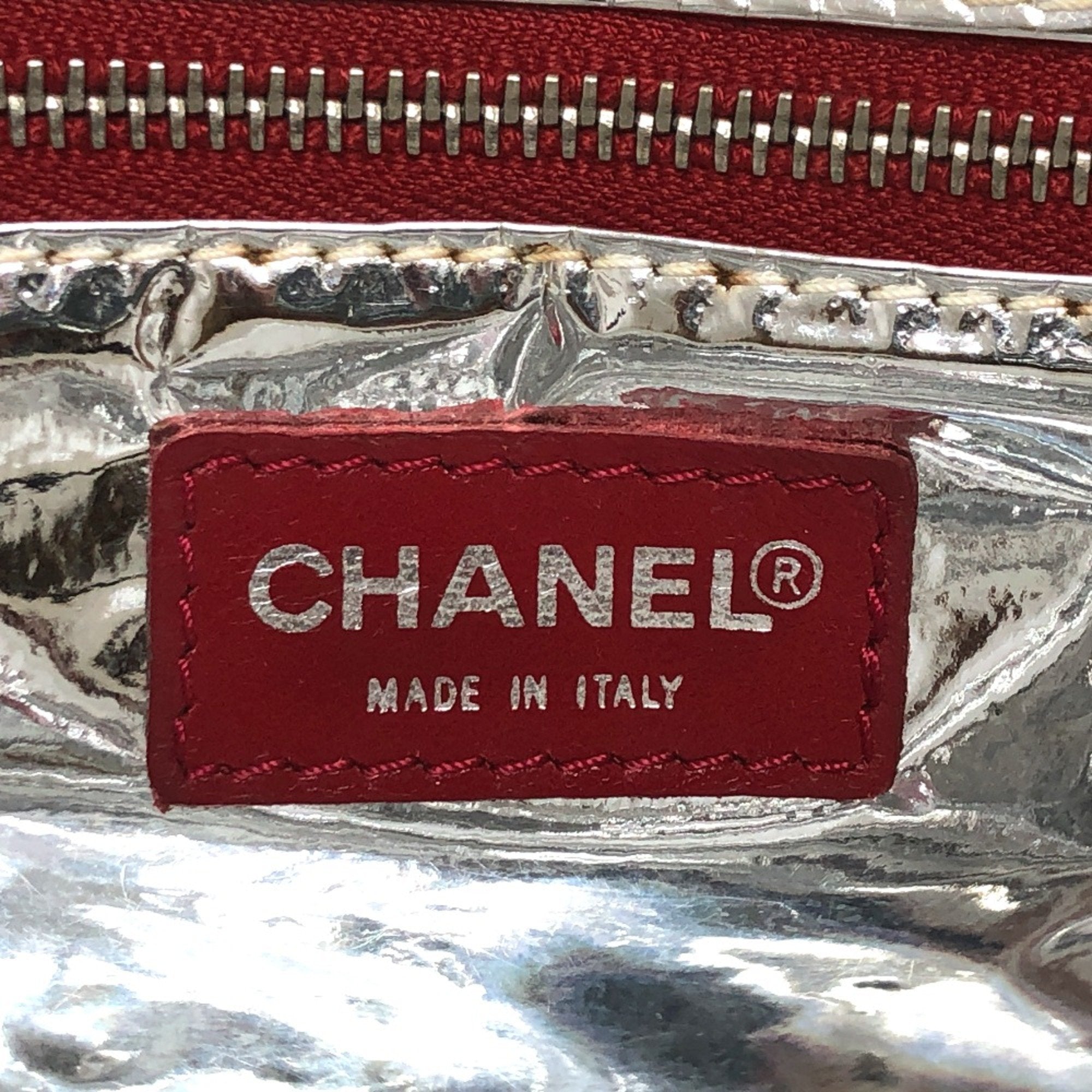 Chanel Navy Cloth Tote Bag (Pre-Owned)