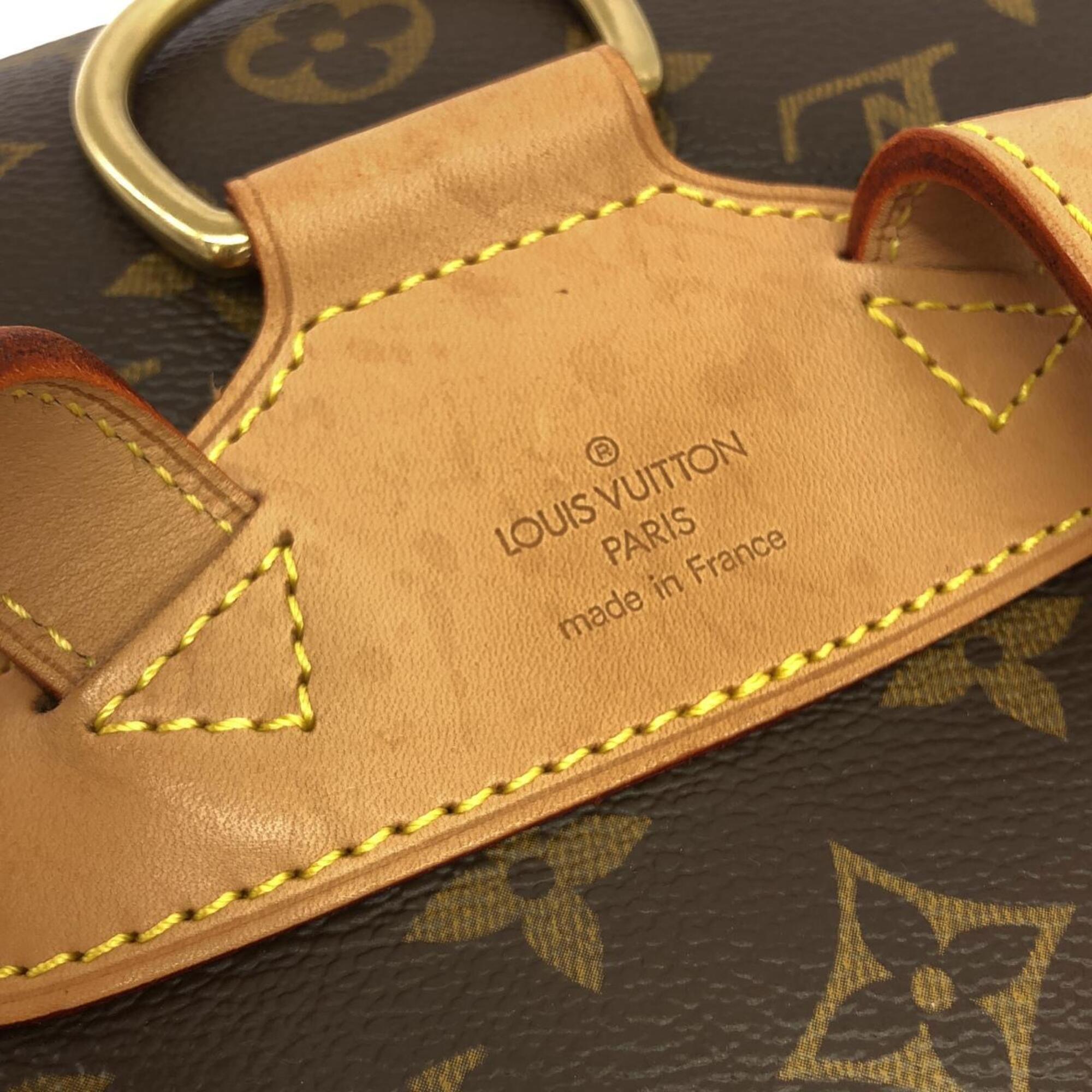 Louis Vuitton Marron Monogram Coated Canvas Backpack (Pre-Owned)