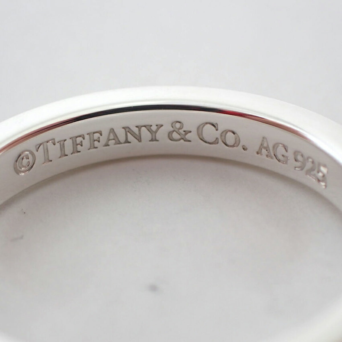 Tiffany Sterling Silver 925 Band Ring (Pre-Owned)
