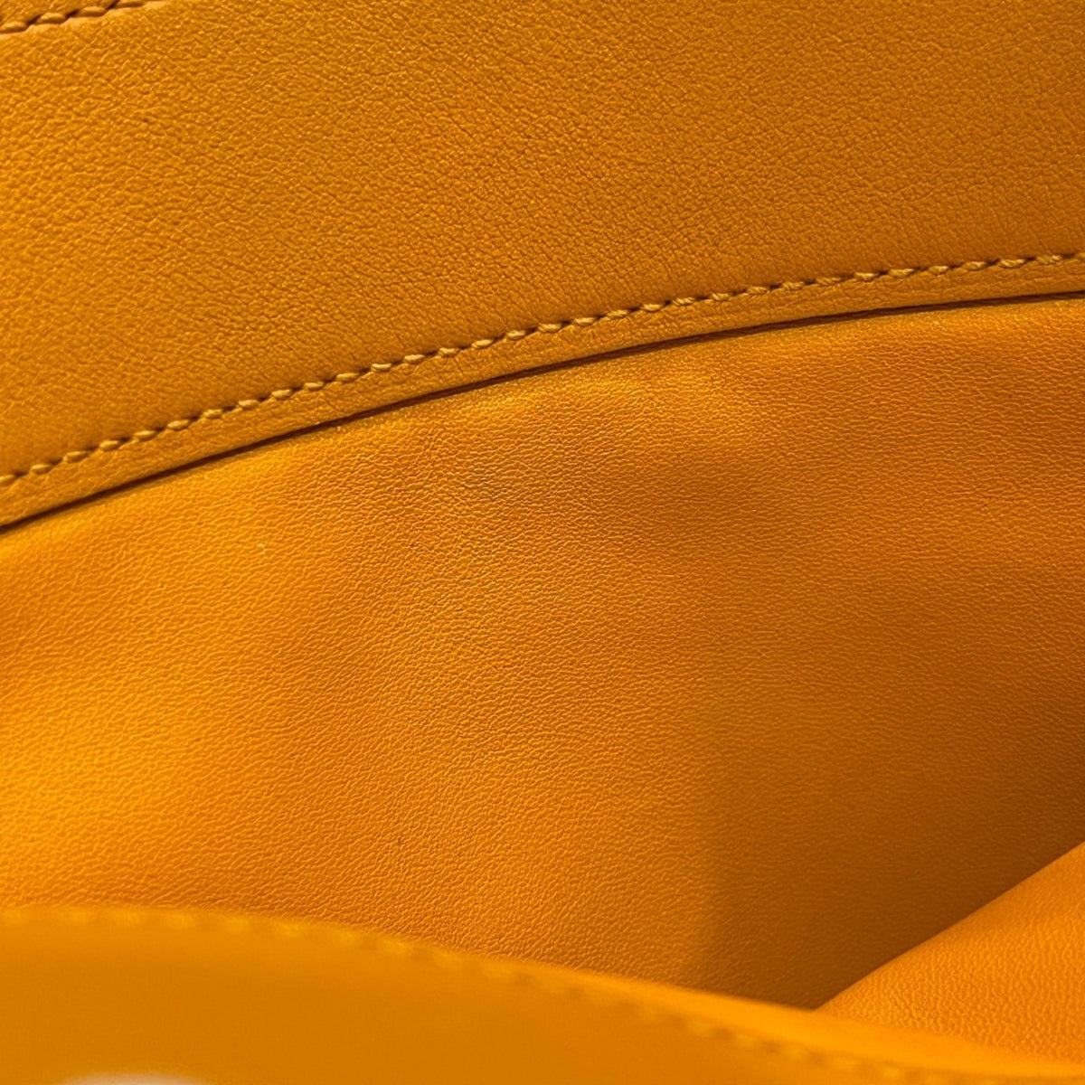 Hermes Yellow Swift Leather Pochette Shoulder Bag (Pre-Owned)