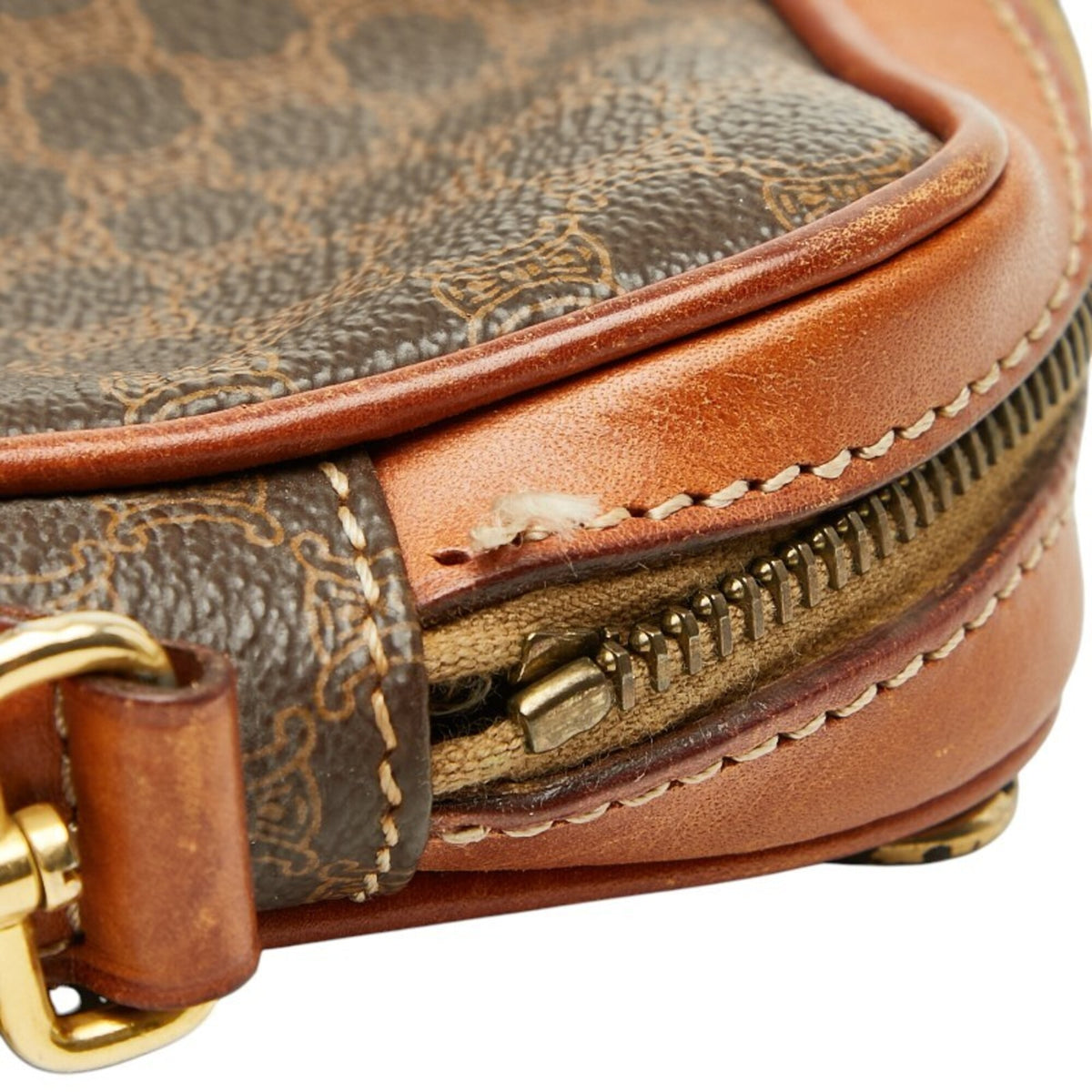 Celine Brown Pvc Clutch Bag (Pre-Owned)