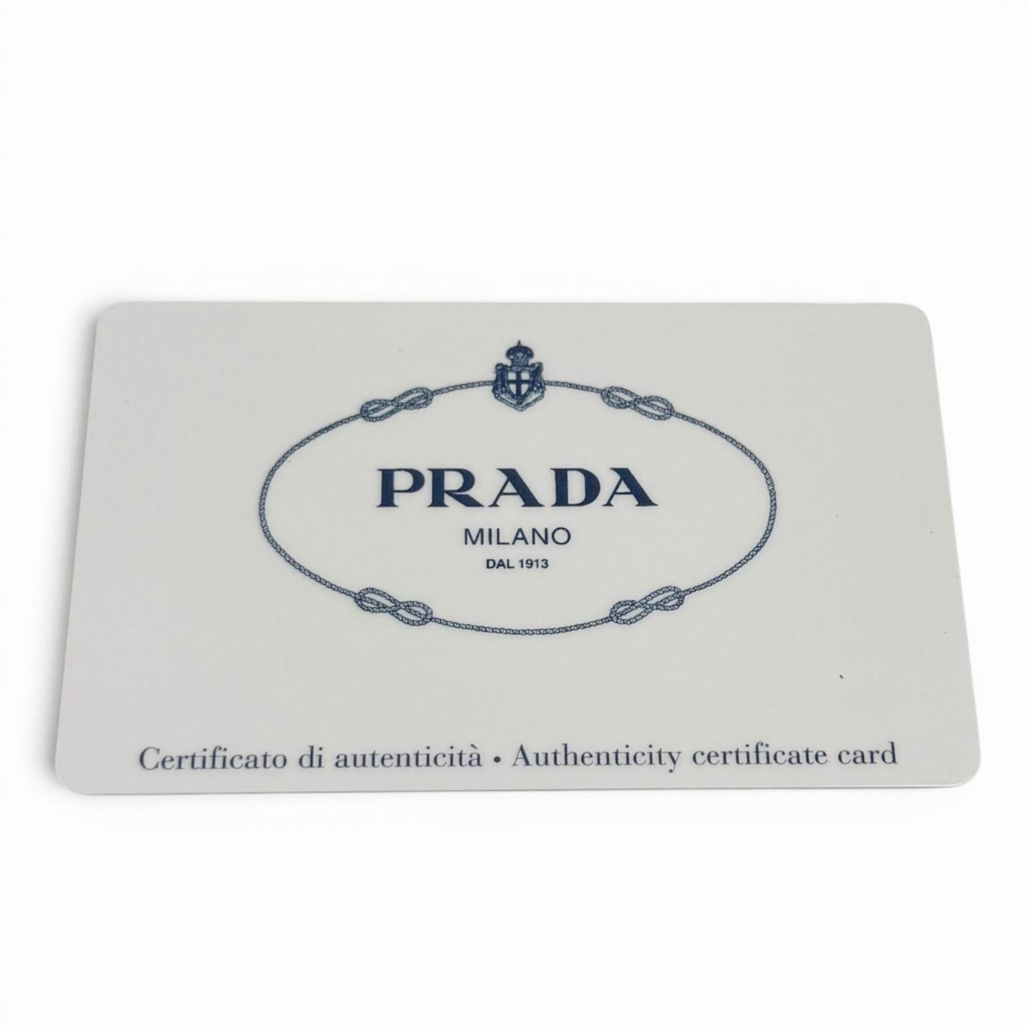 Prada Black Leather Pouch Shoulder Bag (Pre-Owned)