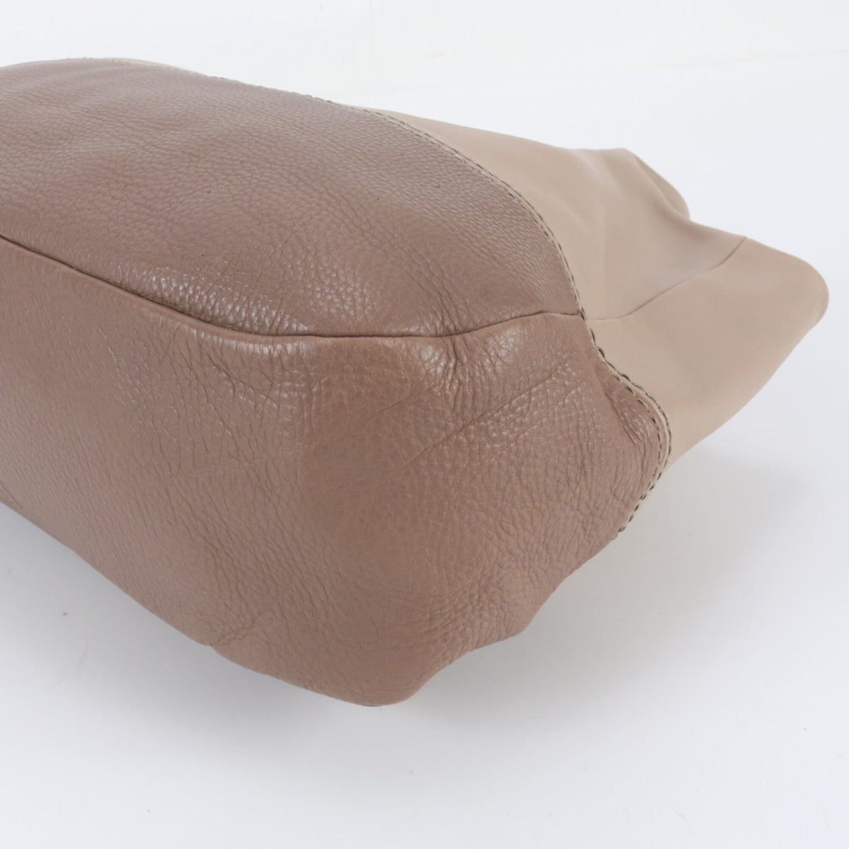 Tod's Beige Brown Leather Handbag Shoulder Bag Tote Bag (Pre-Owned)