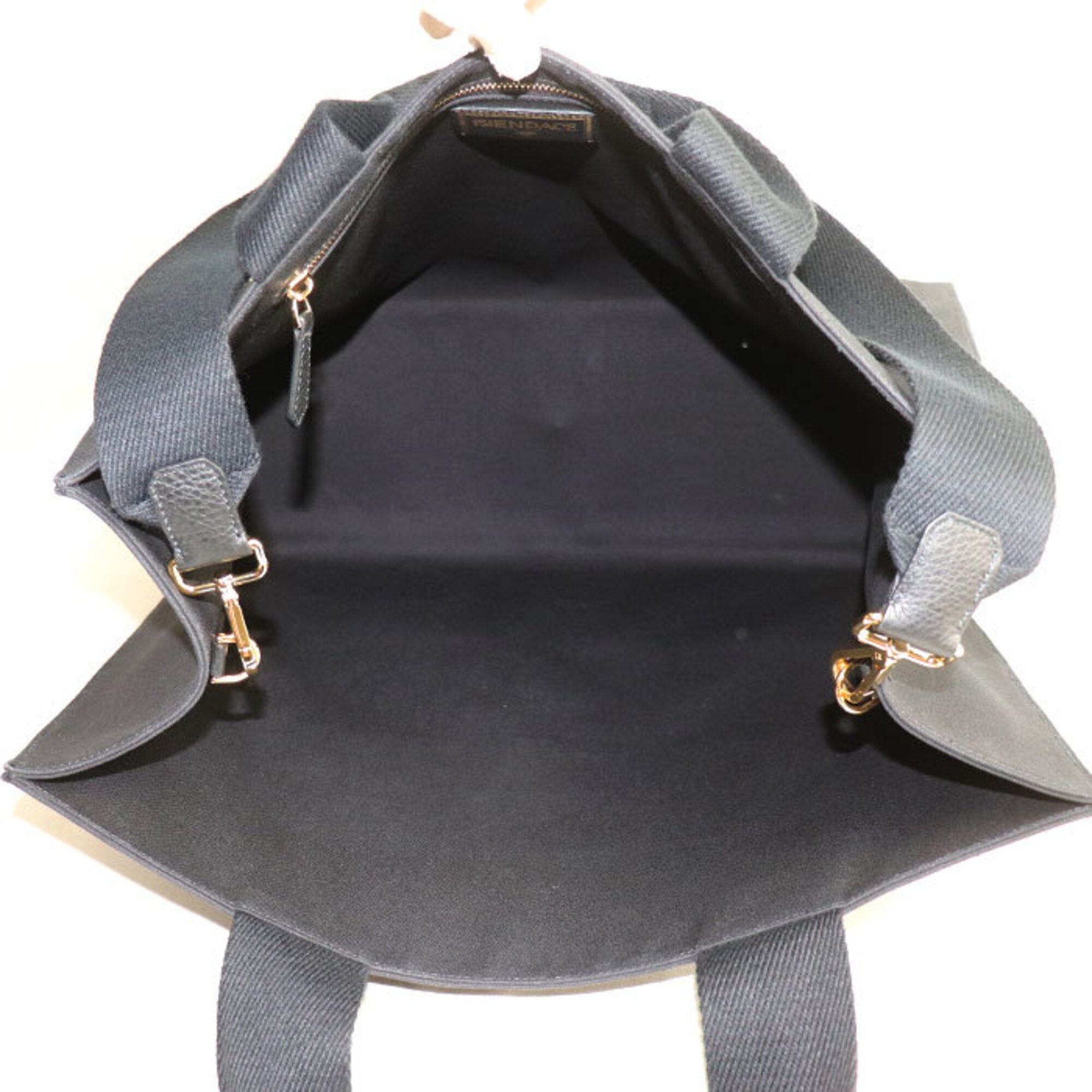 Versace Black Gold Canvas Shoulder Bag (Pre-Owned)
