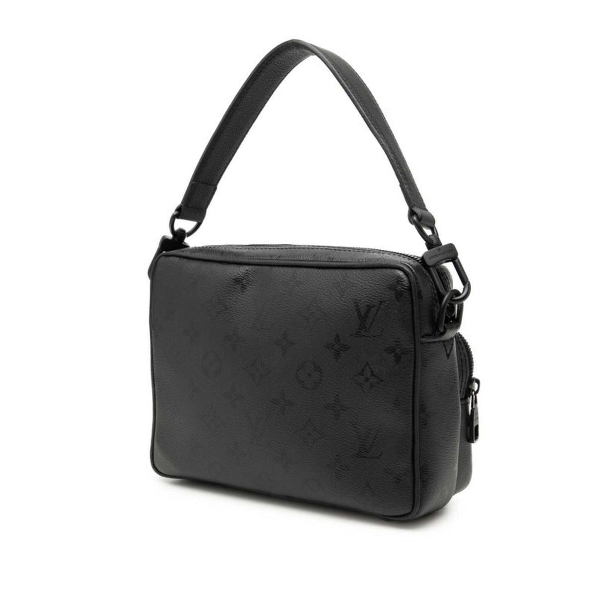 Louis Vuitton Black Monogram Pvc Leather Shoulder Bag (Pre-Owned)