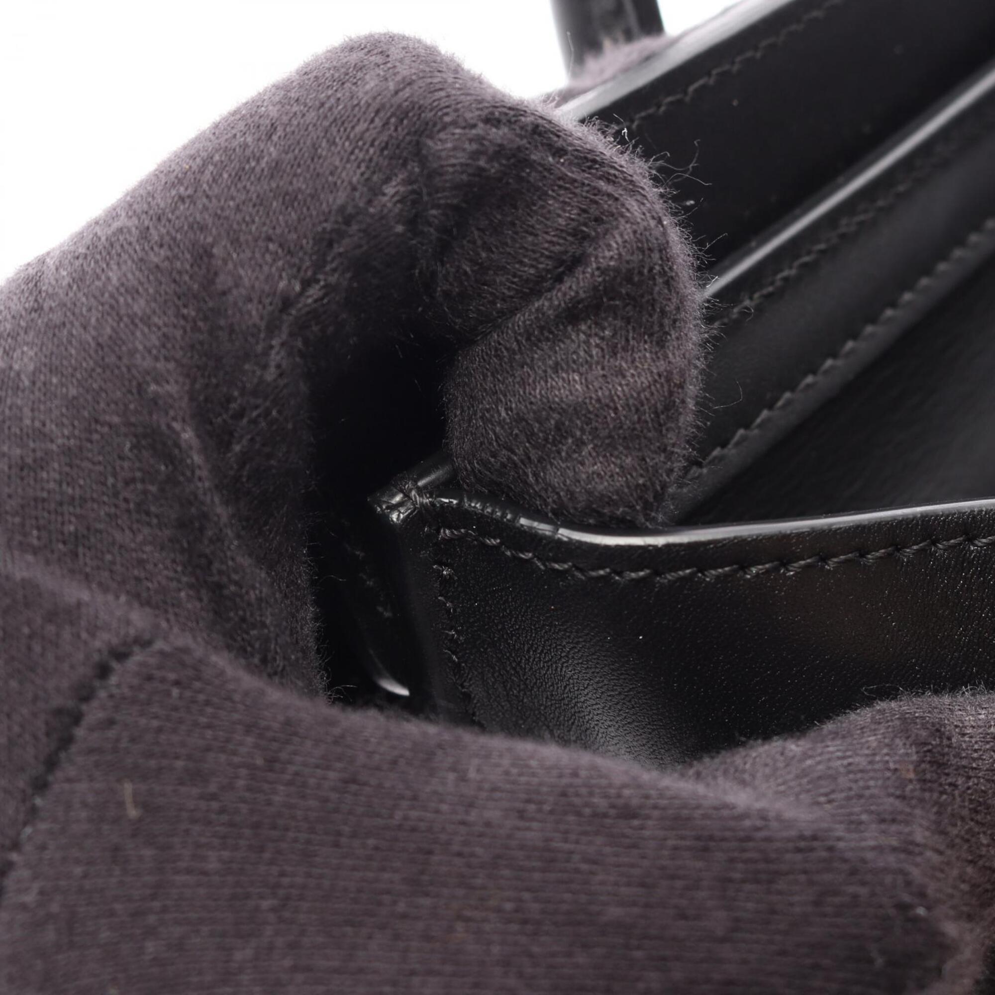 Celine Black White Leather Handbag (Pre-Owned)