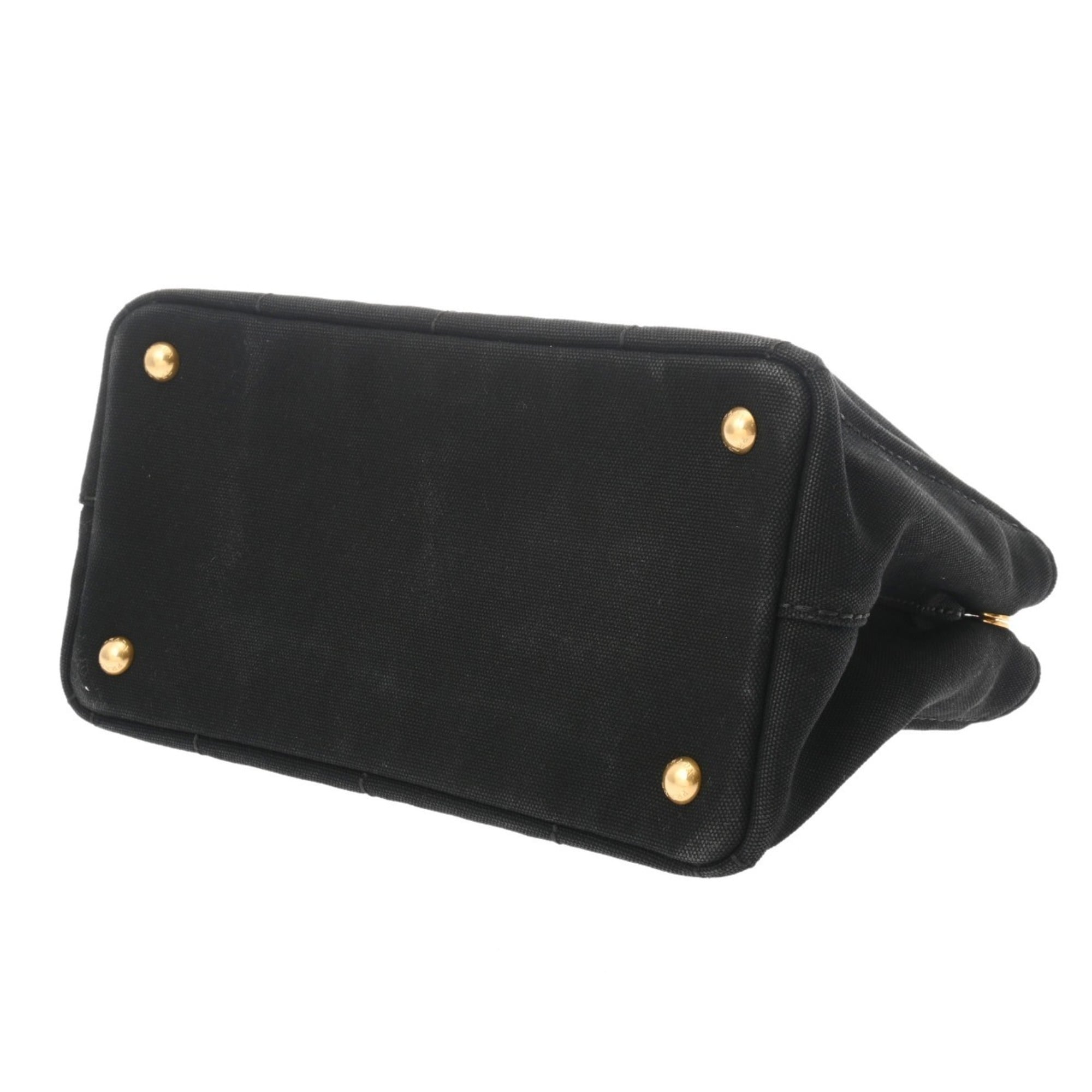 Prada Black Canvas Handbag (Pre-Owned)