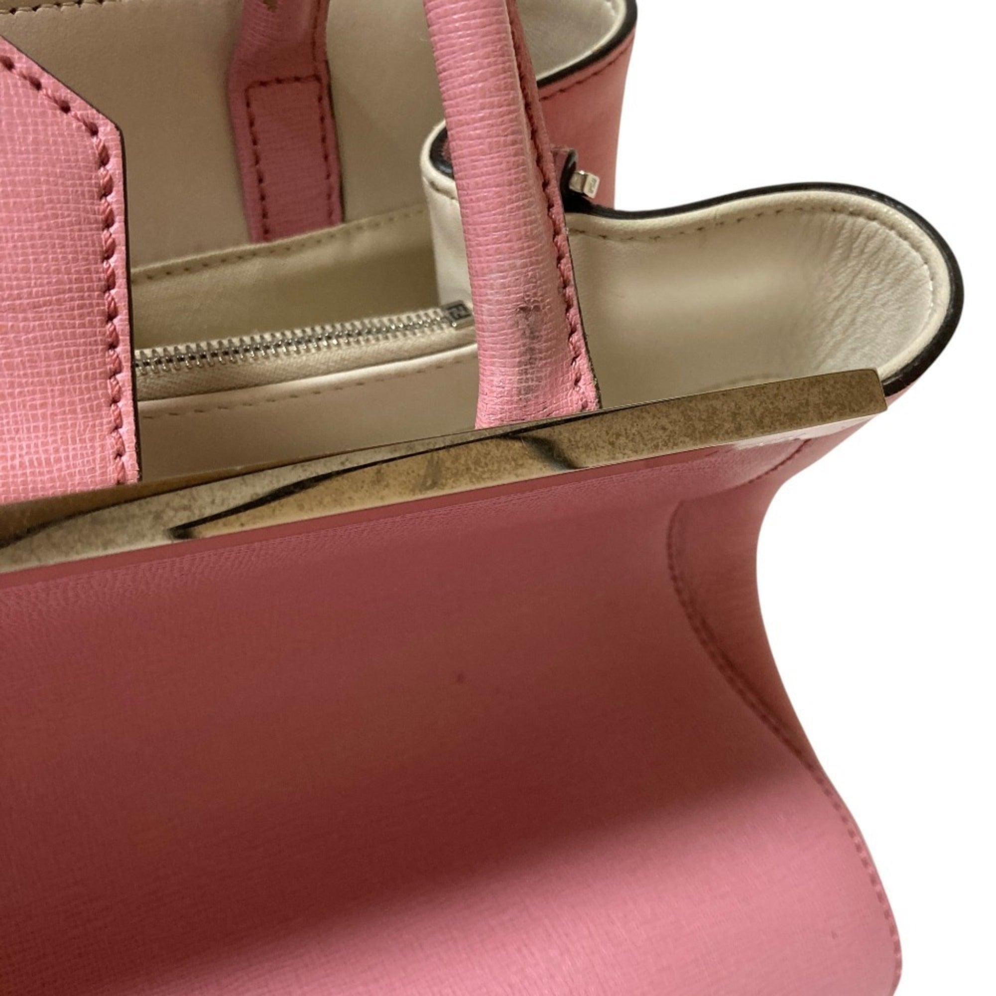 Fendi Pink Leather Handbag (Pre-Owned)