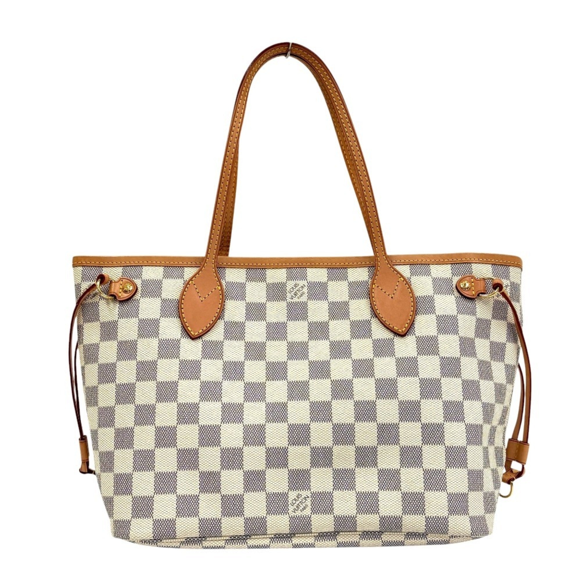 Louis Vuitton Navy White Damier Azur Tote Bag (Pre-Owned)