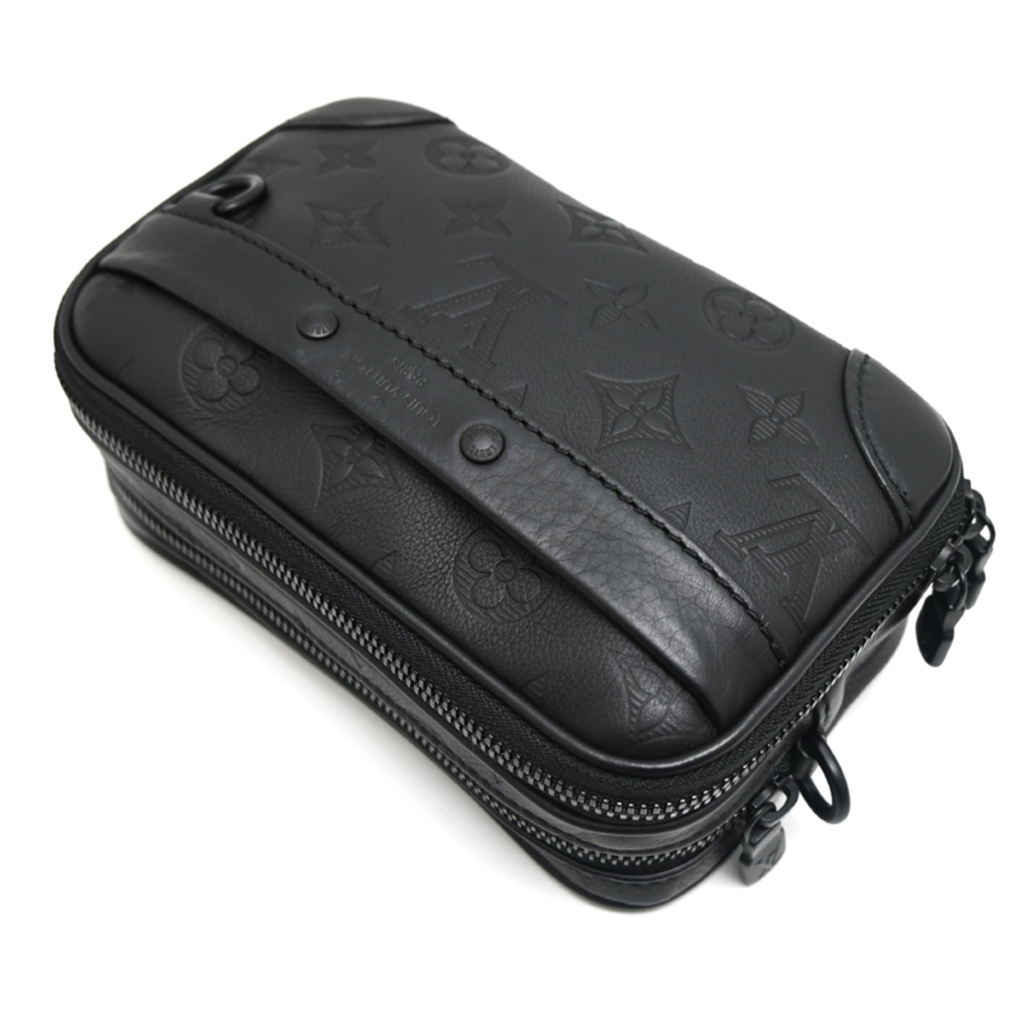 Louis Vuitton Black Monogram Shadow Shoulder Bag (Pre-Owned)