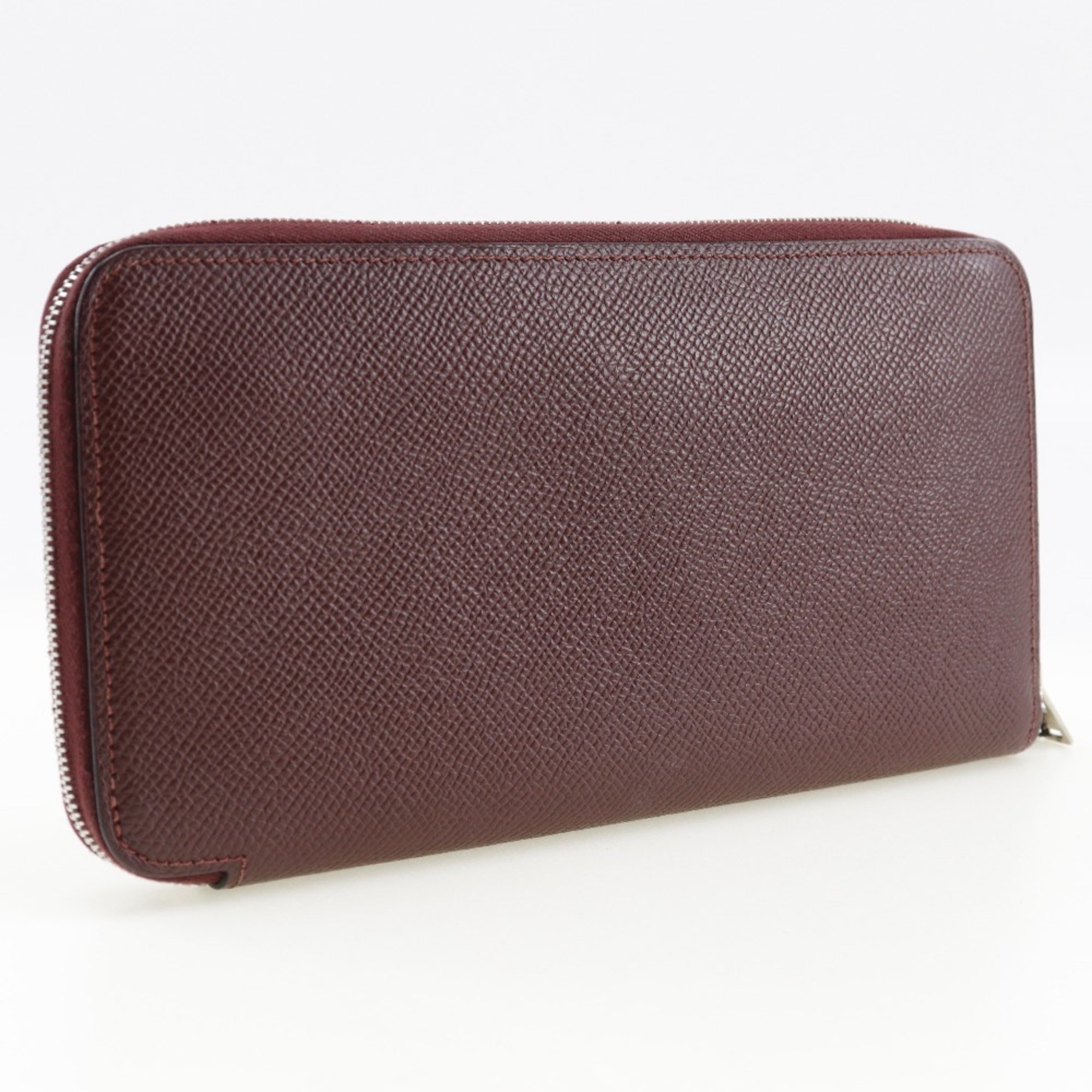 Hermes Bordeaux Red Color Rouge H Epsom Leather Coin Purse/Coin Case (Pre-Owned)