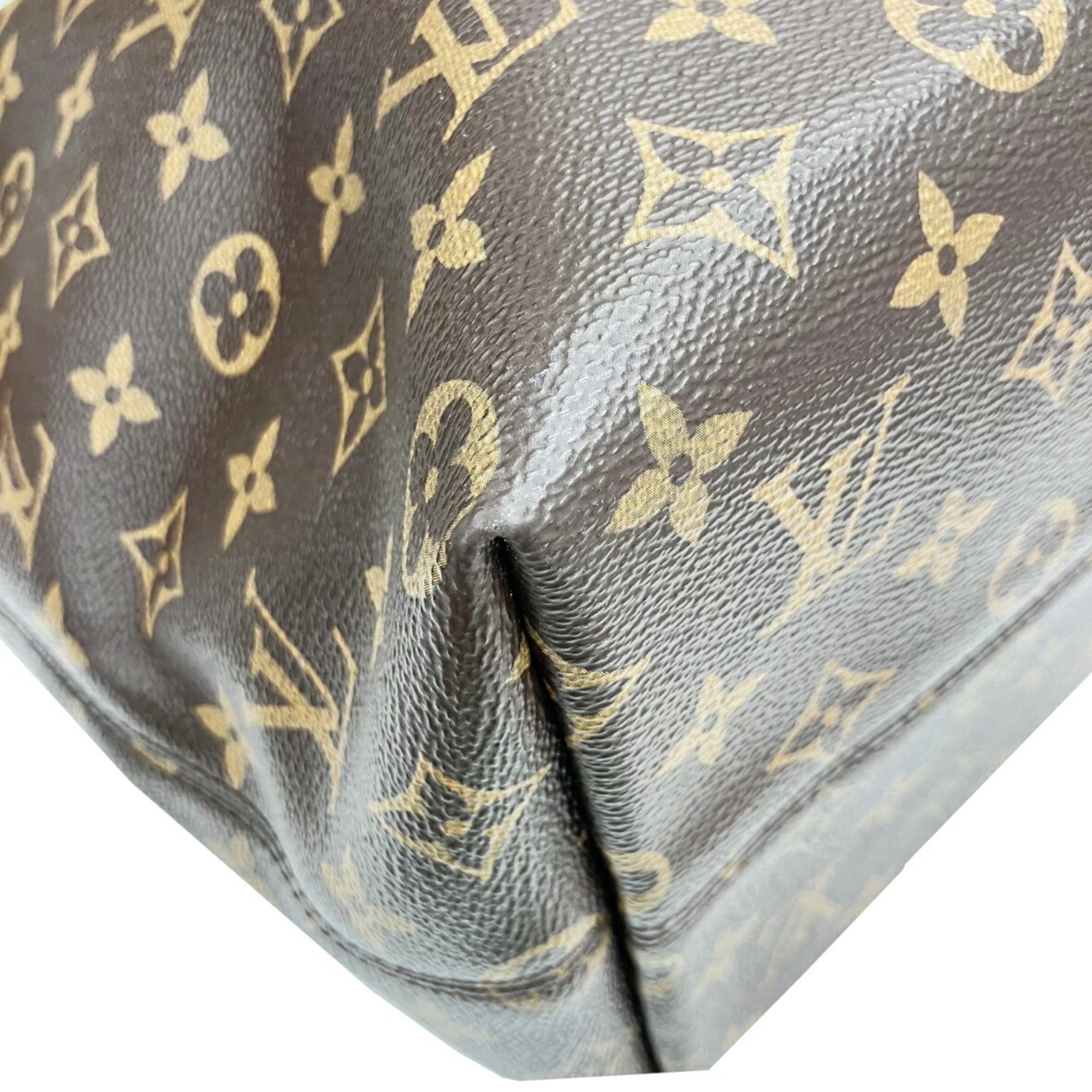 Louis Vuitton Brown Monogram Handbag Tote Bag (Pre-Owned)